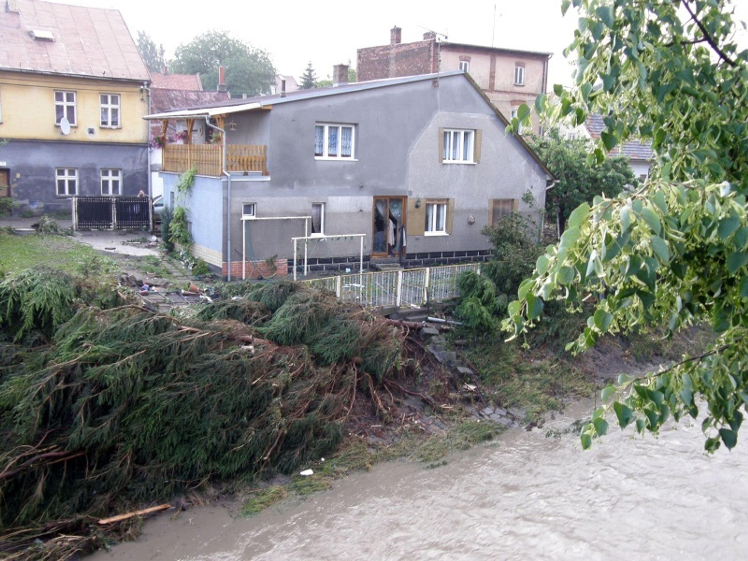 Povodeň - GALERIE: Povodně v Česku - Nový Jičín (1/4)