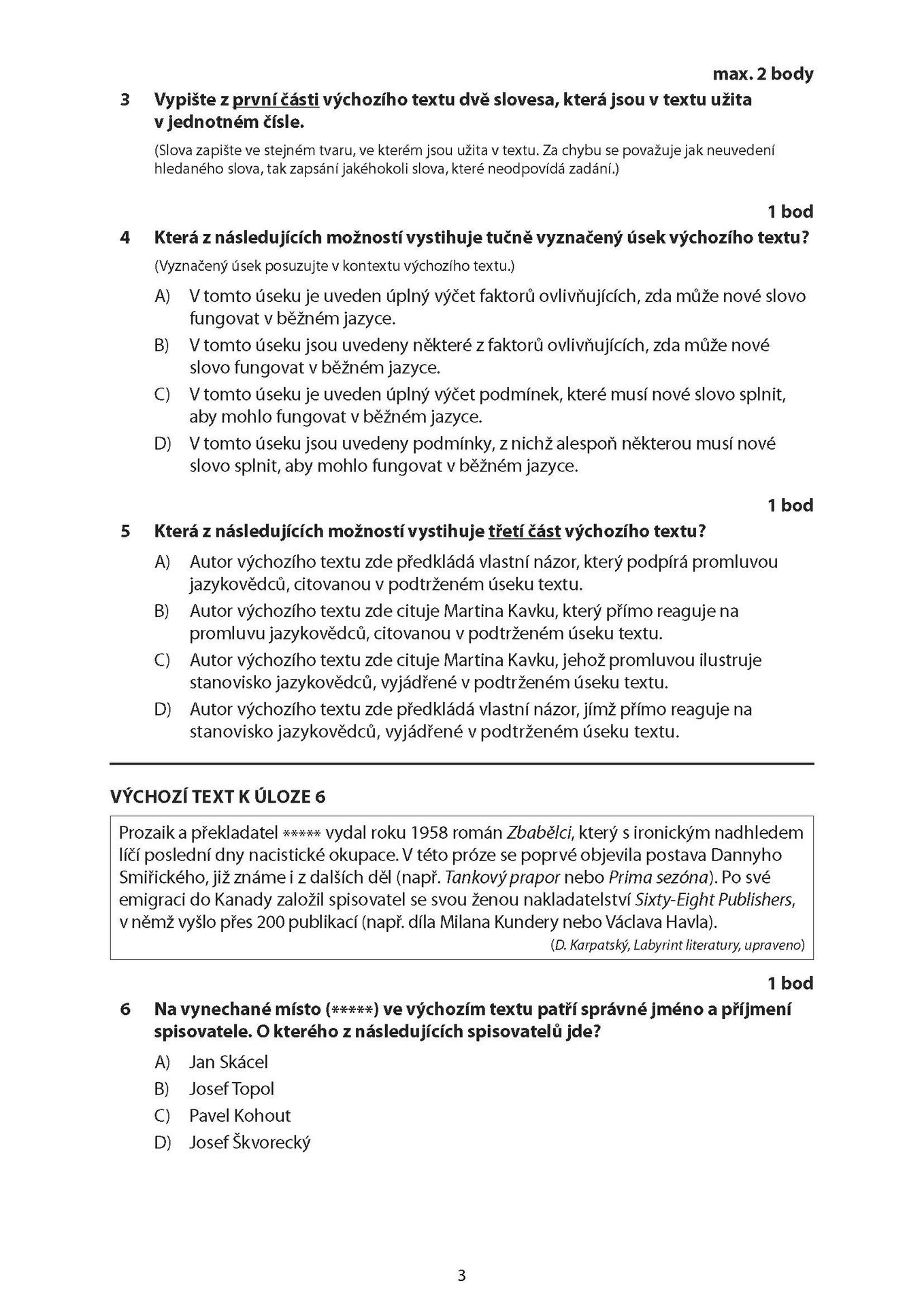 CJL_2026j_TS_Stránka_03 - Maturitní zkouška z češtiny a literatury – jarní termín 2026 (3/14)