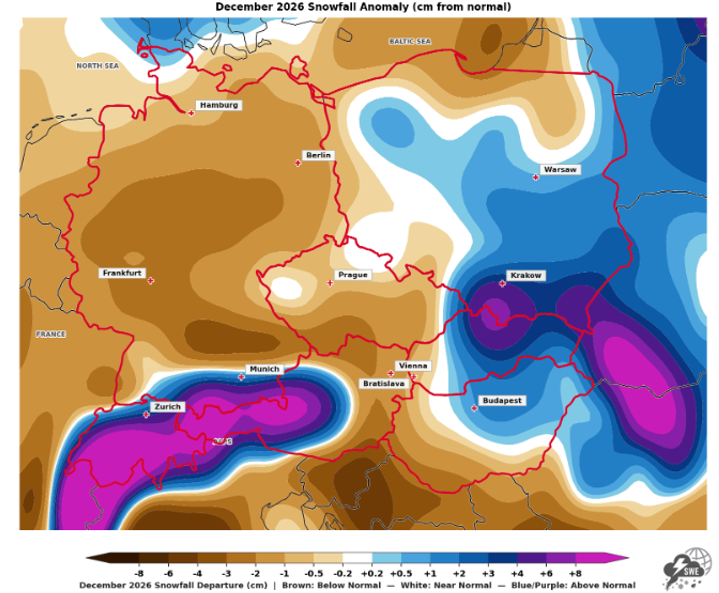 Model počasí pro zimní měsíce - Model sněžení na zimní měsíce – Severe Weather (3/4)