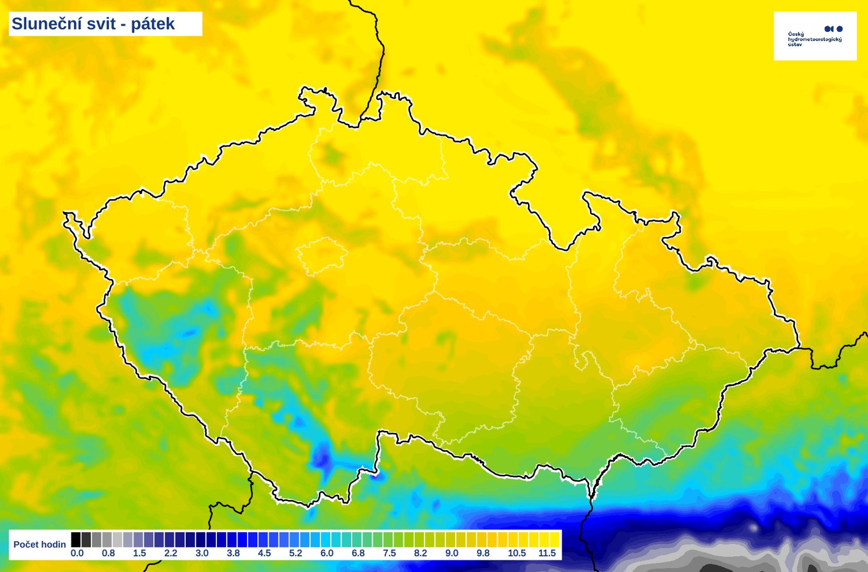 Sluneční svit - pátek 28. 3. 2025 - V Česku se výrazně oteplí (3/3)