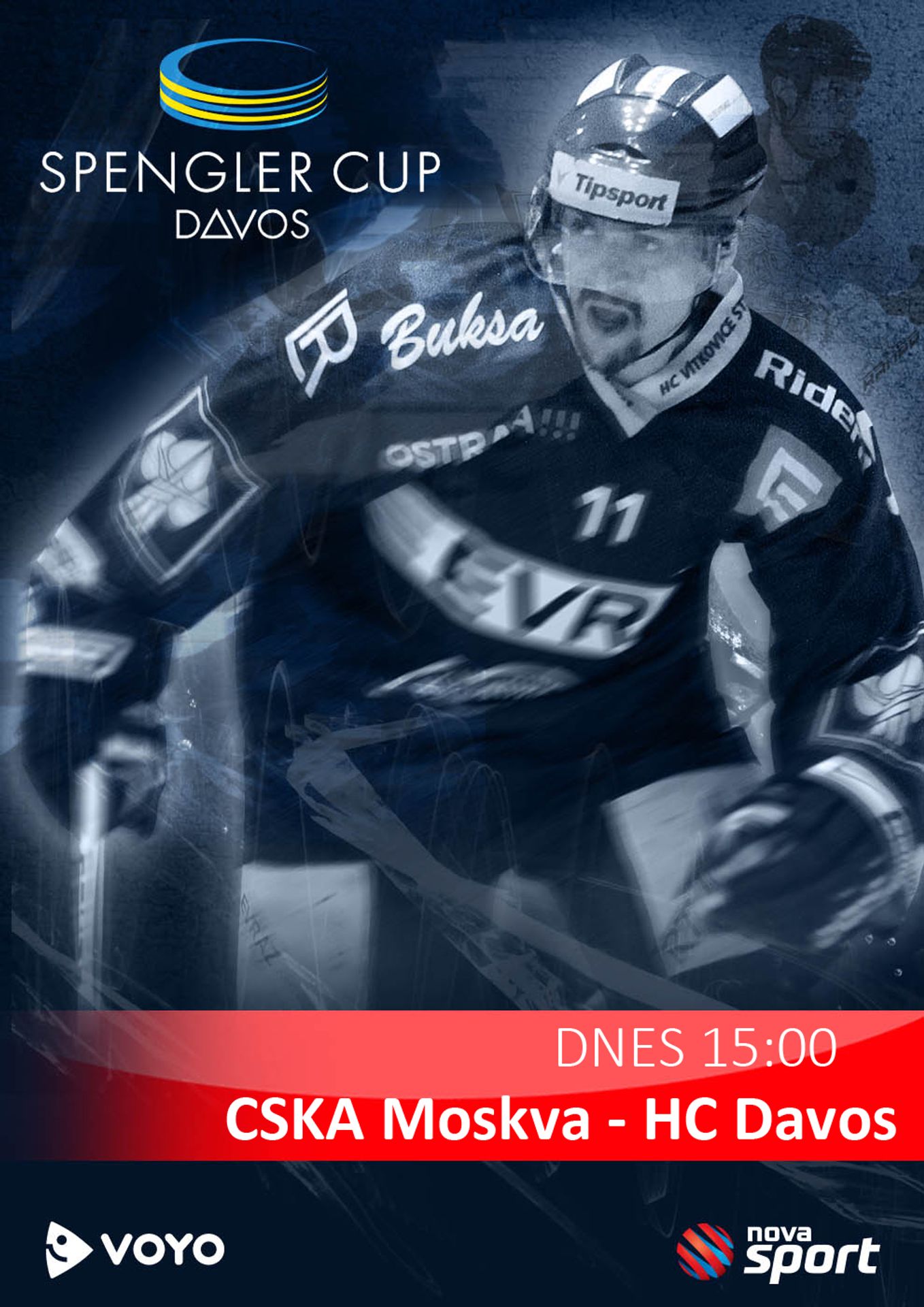 Davos - CSKA - GALERIE: Nehoda Nicolase Šumského (10/10)
