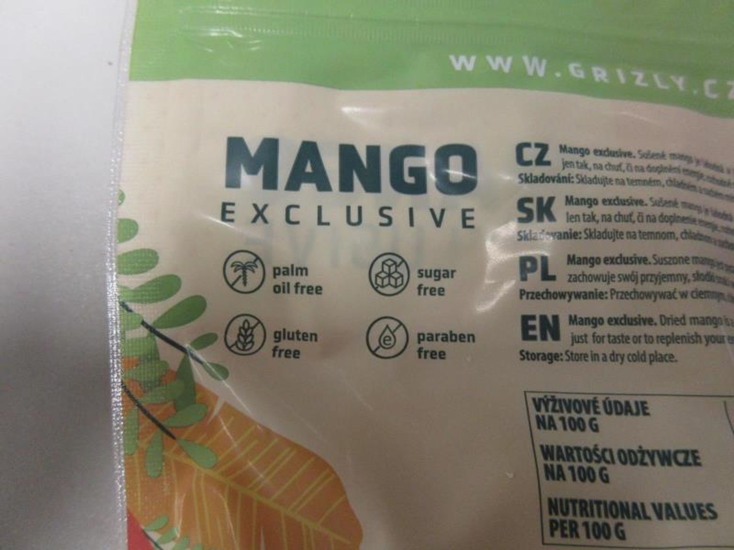 Ošizené sušené mango od firmy Grizzly (3) - Ošizené ovoce a zelenina (5/8)
