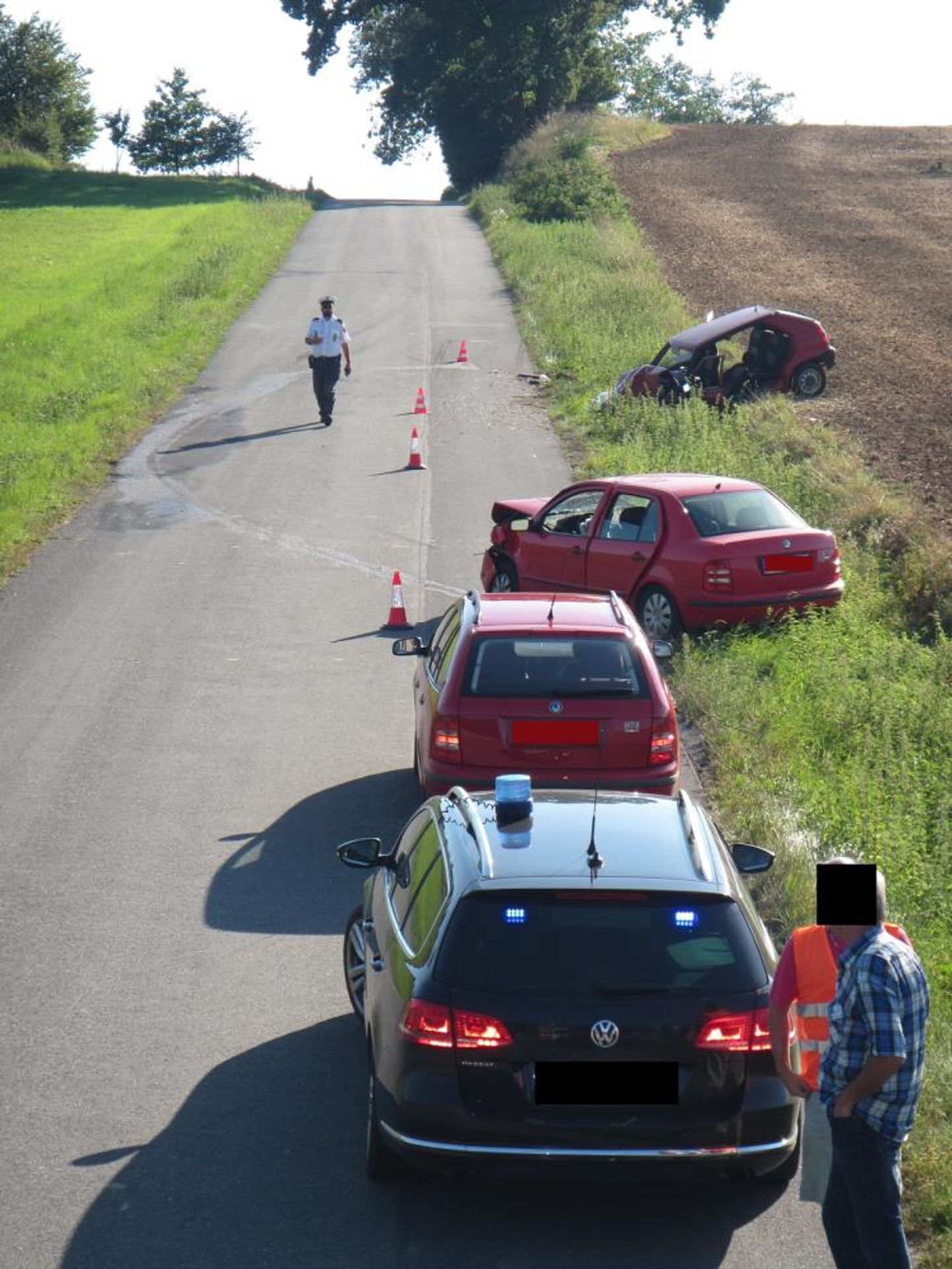 Čelní střet na Uherskohradišťsku - GALERIE: Čelní střet na Uherskohradišťsku (1/3)