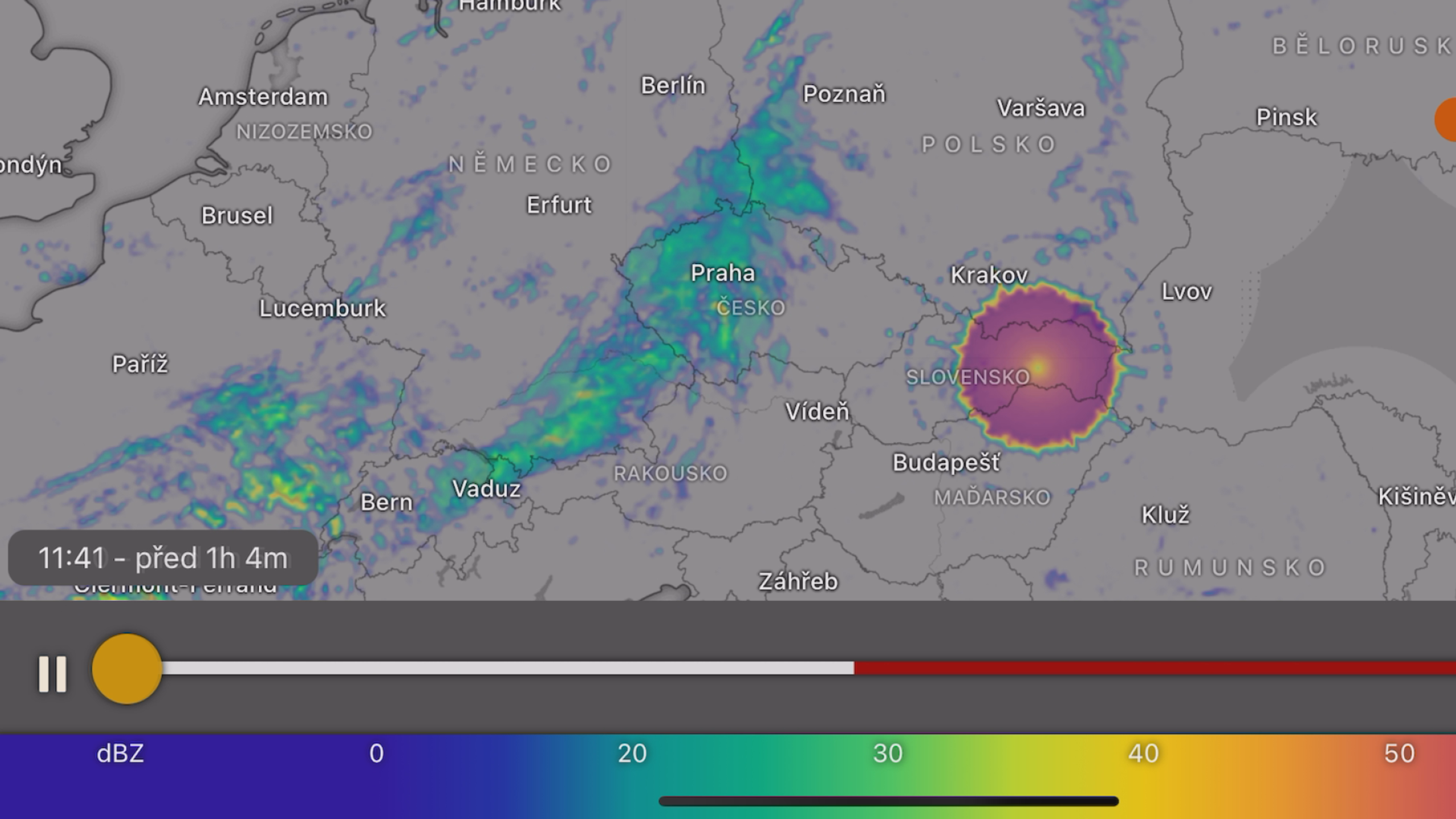 Úkaz na meteorologickém radaru – 1 - Úkaz na meteorologickém radaru (2/10)