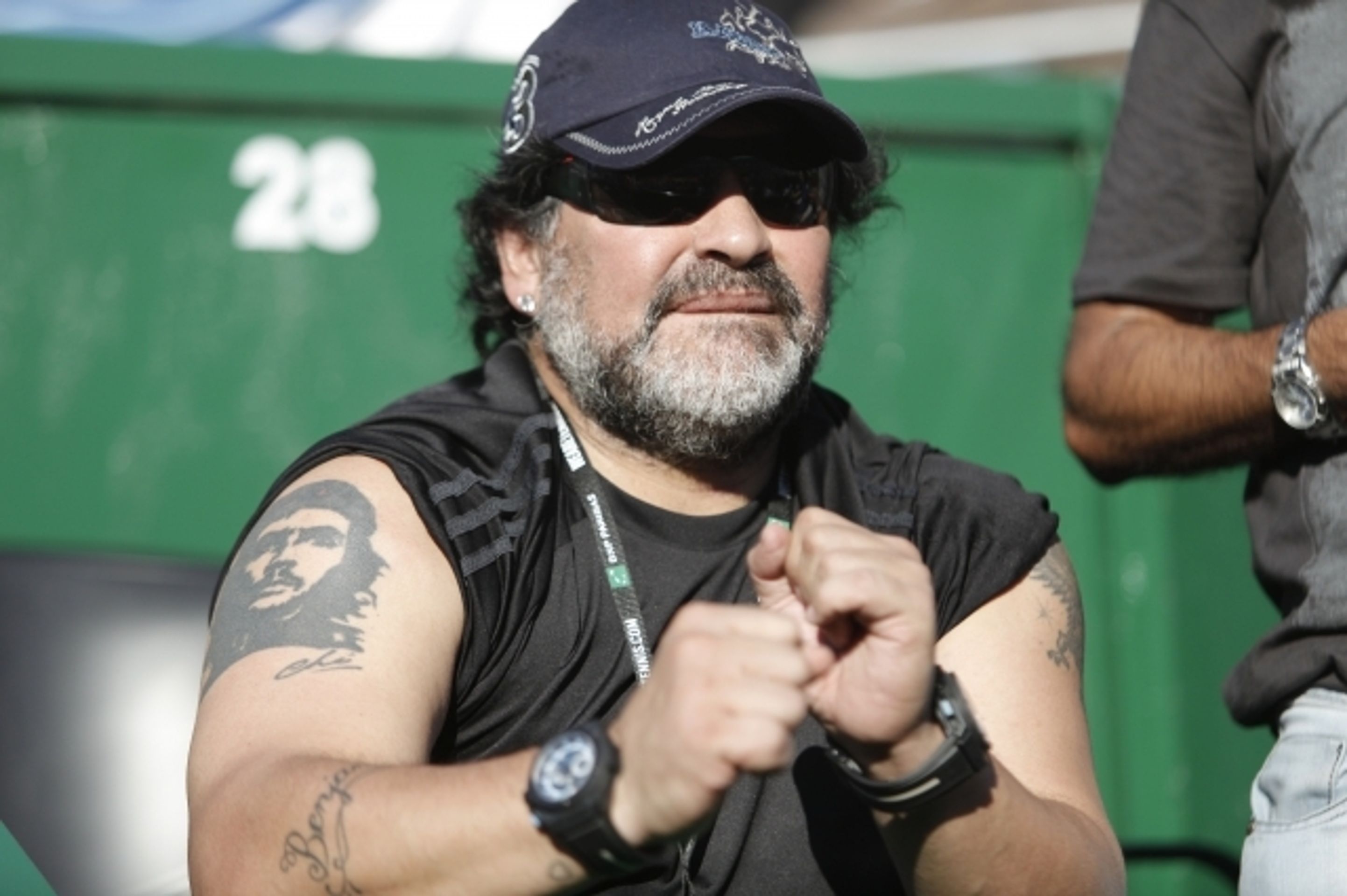 Radek Štěpánek a Diego Maradona - 2 - GALERIE: Diego Maradona na Davis Cupu s Českem (4/5)