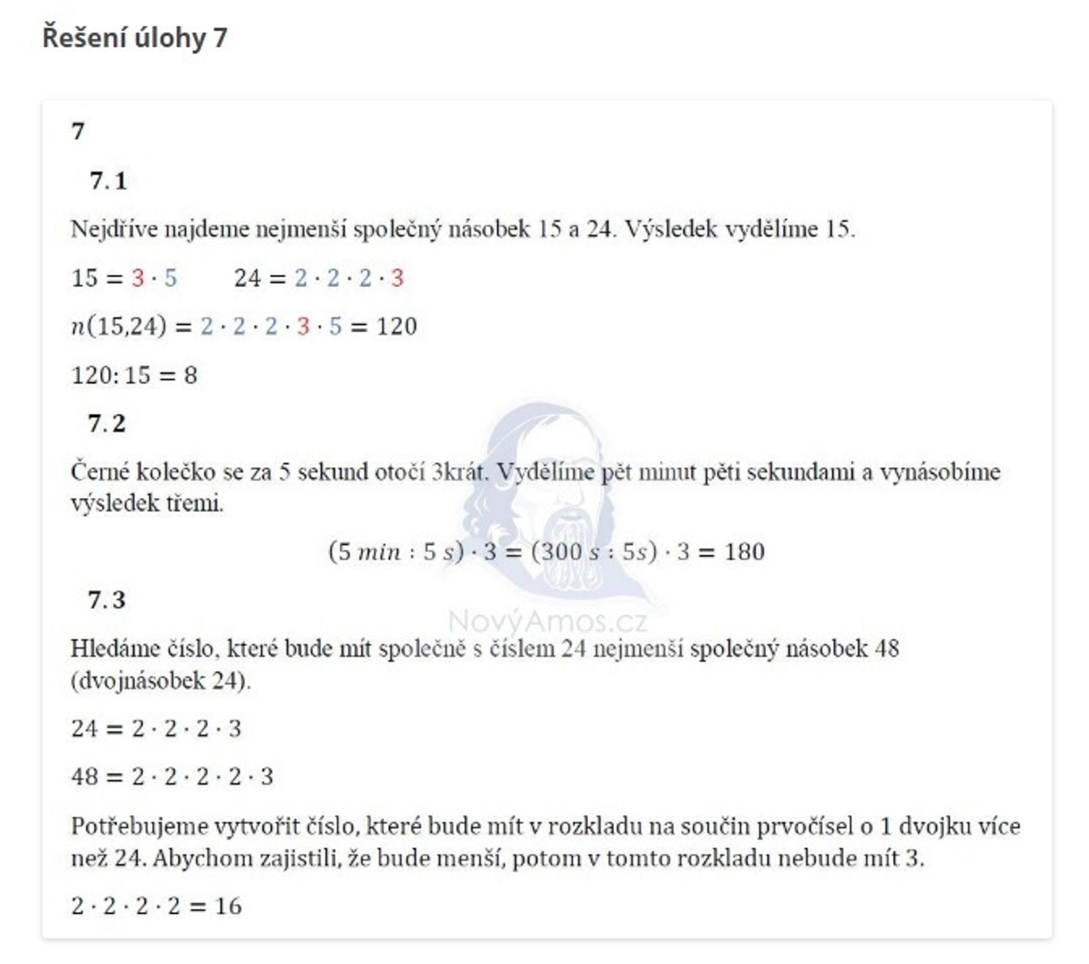 Zadání a řešení testu z matematiky - přijímačky - 2 - GALERIE: Řešení testu z matematiky - čtyřleté obory SŠ (1/3)