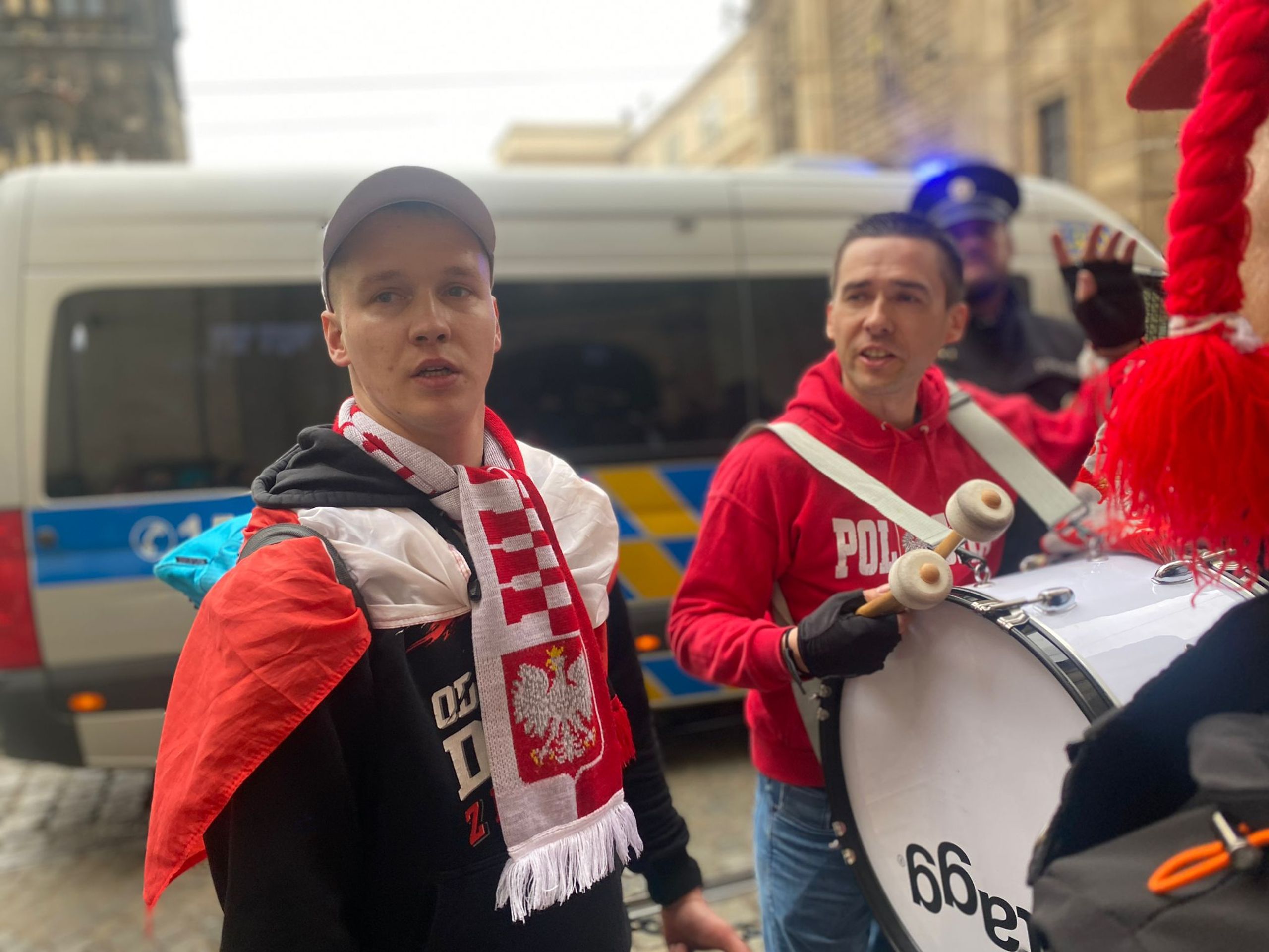 Protest polských fanoušků - Protest polských fanoušků (3/8)