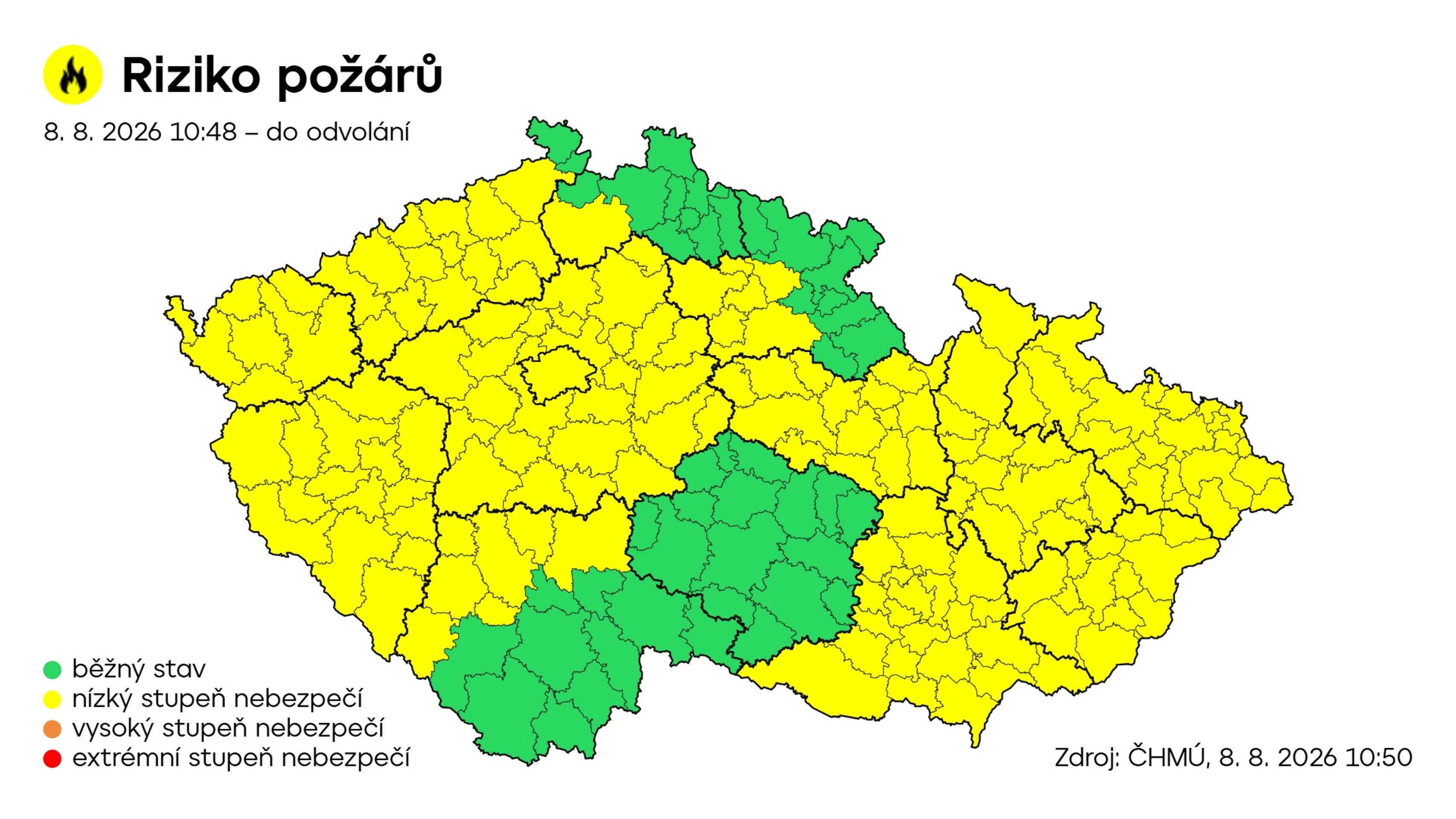 Výstraha před rizikem požárů - Výstrahy (4/4)