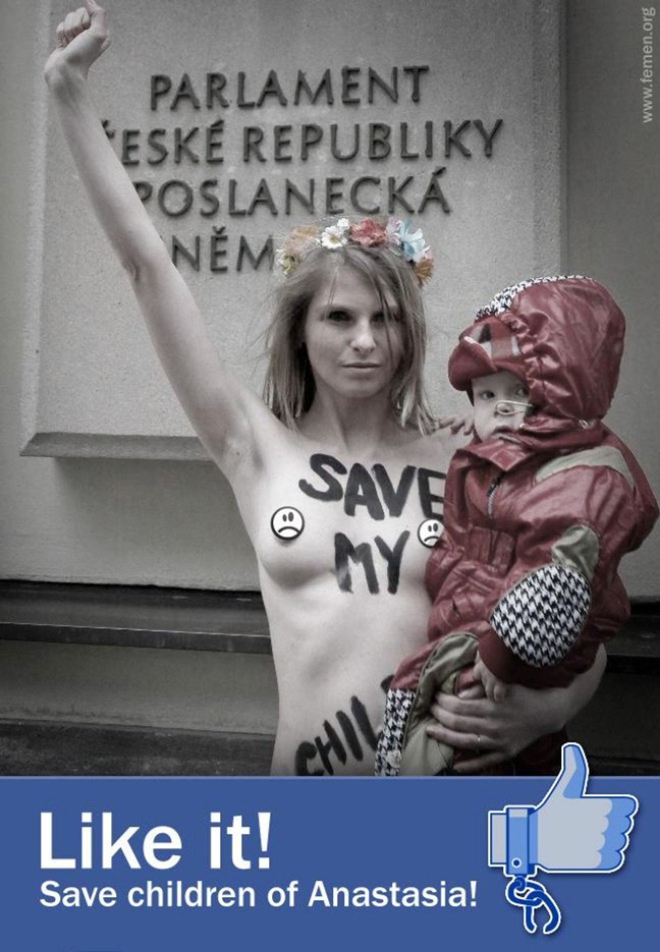 Anastasia Hagen - protest - GALERIE: Bývalá herečka erotických filmů Anastasia Hagen žádá v Česku o azyl (4/11)