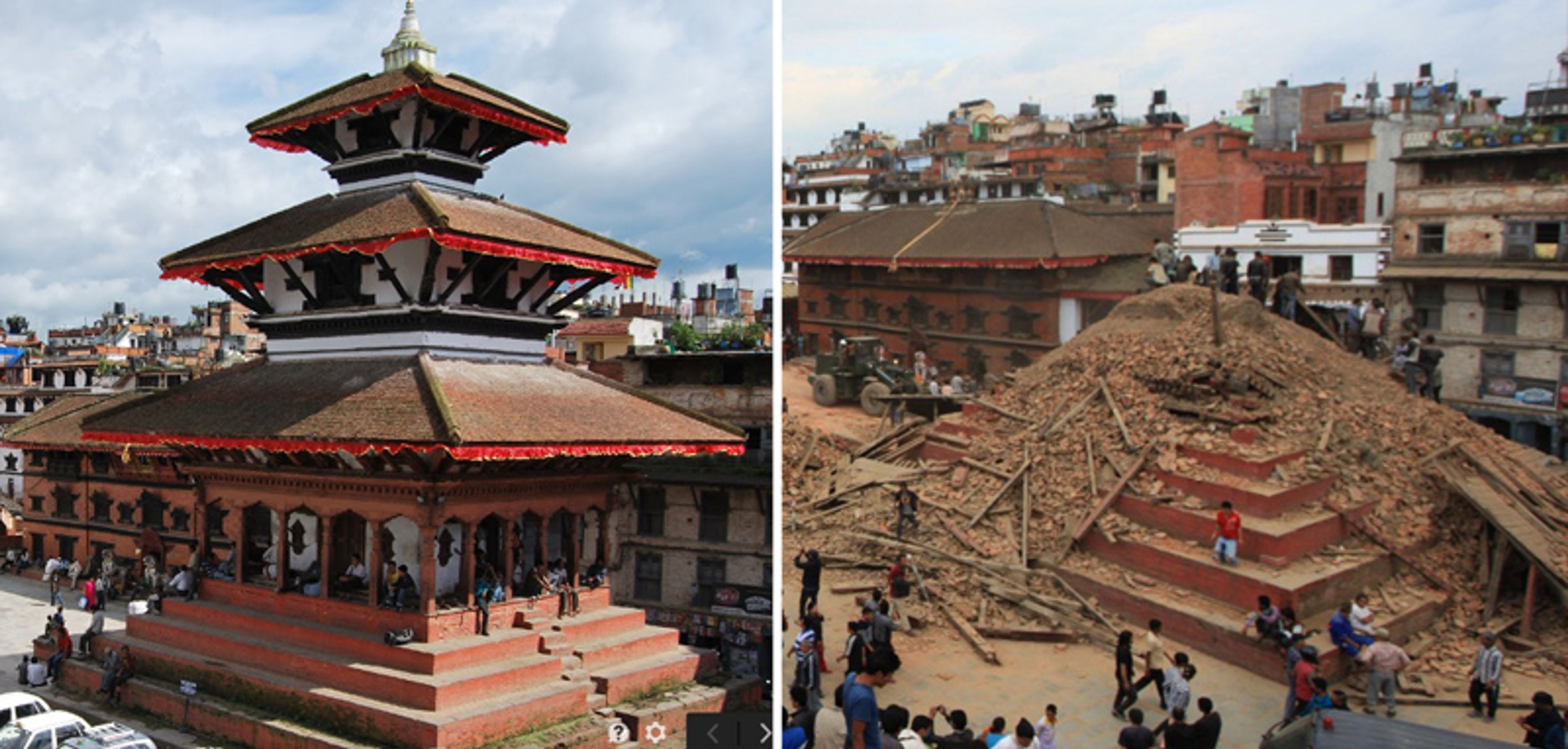 Zemětřesení v Nepálu - Kathmandu - GALERIE: Jak se změnil Nepál po zemětřesení (1/5)