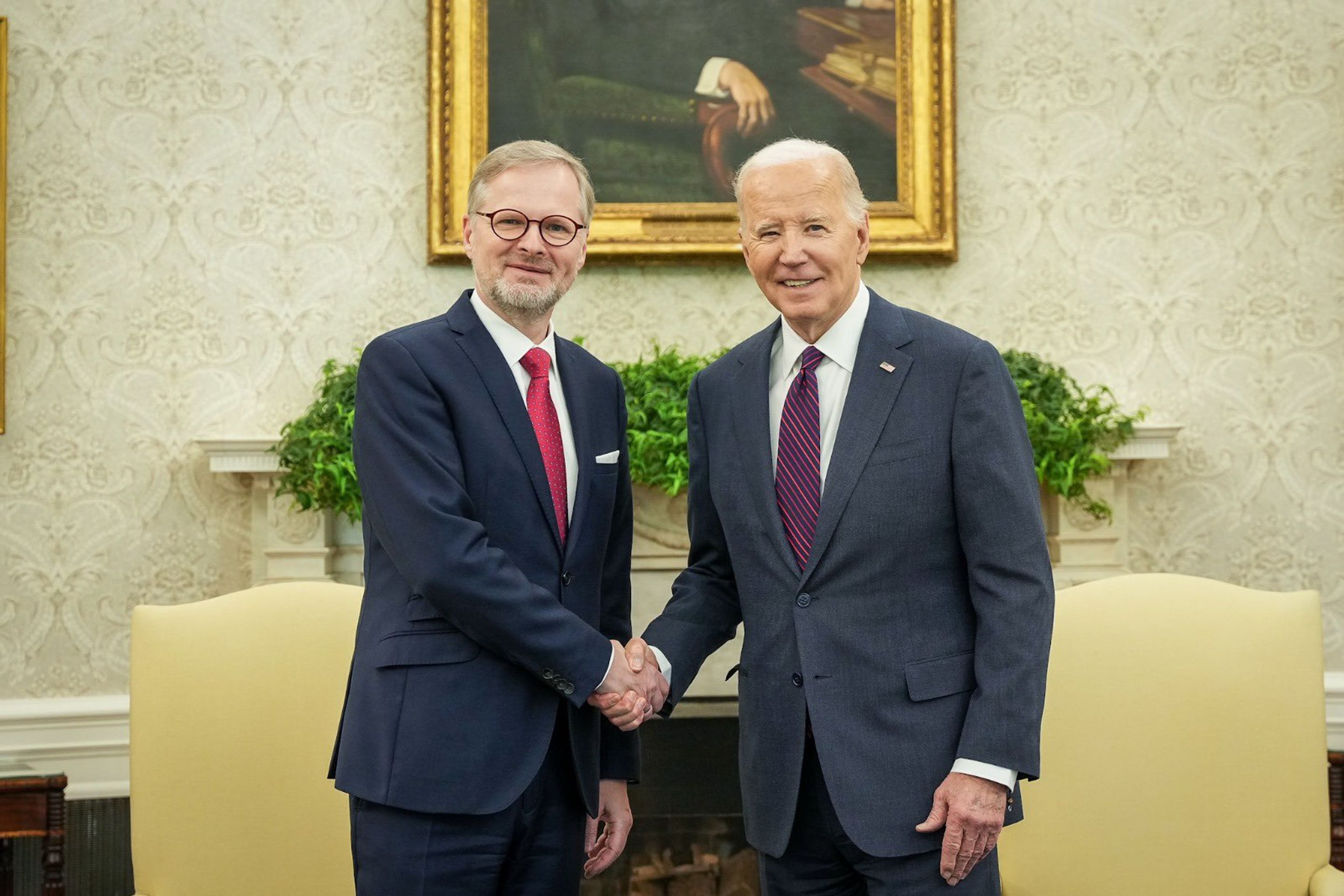 Petr Fiala jedná s Joe Bidenem, 15. 4. 2024 - Joe Biden (10/20)
