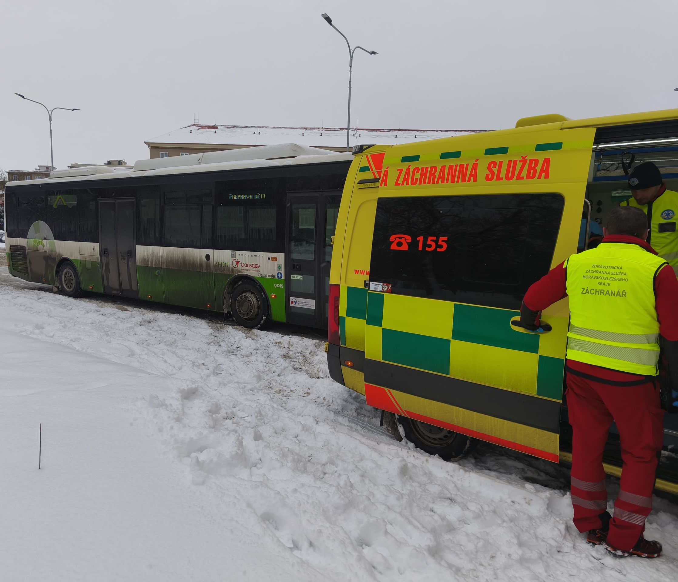 Střet autobusu s nákladním automobilem v Havířově - Střet autobusu s nákladním automobilem v Havířově (4/4)
