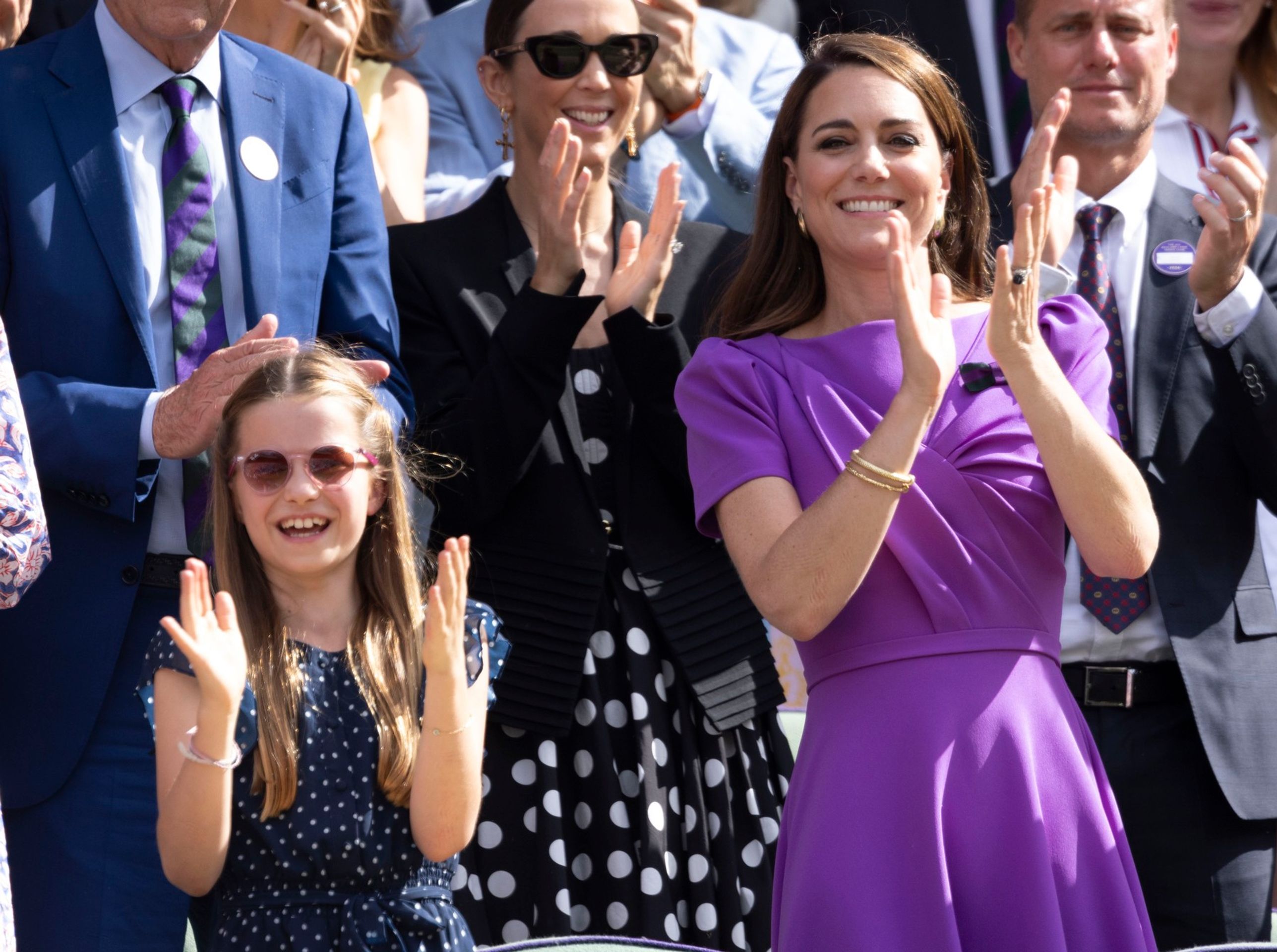 Princezna Kate a Charlotte na Wimbledonu 2024 - Princezna Kate s dětmi (10/33)