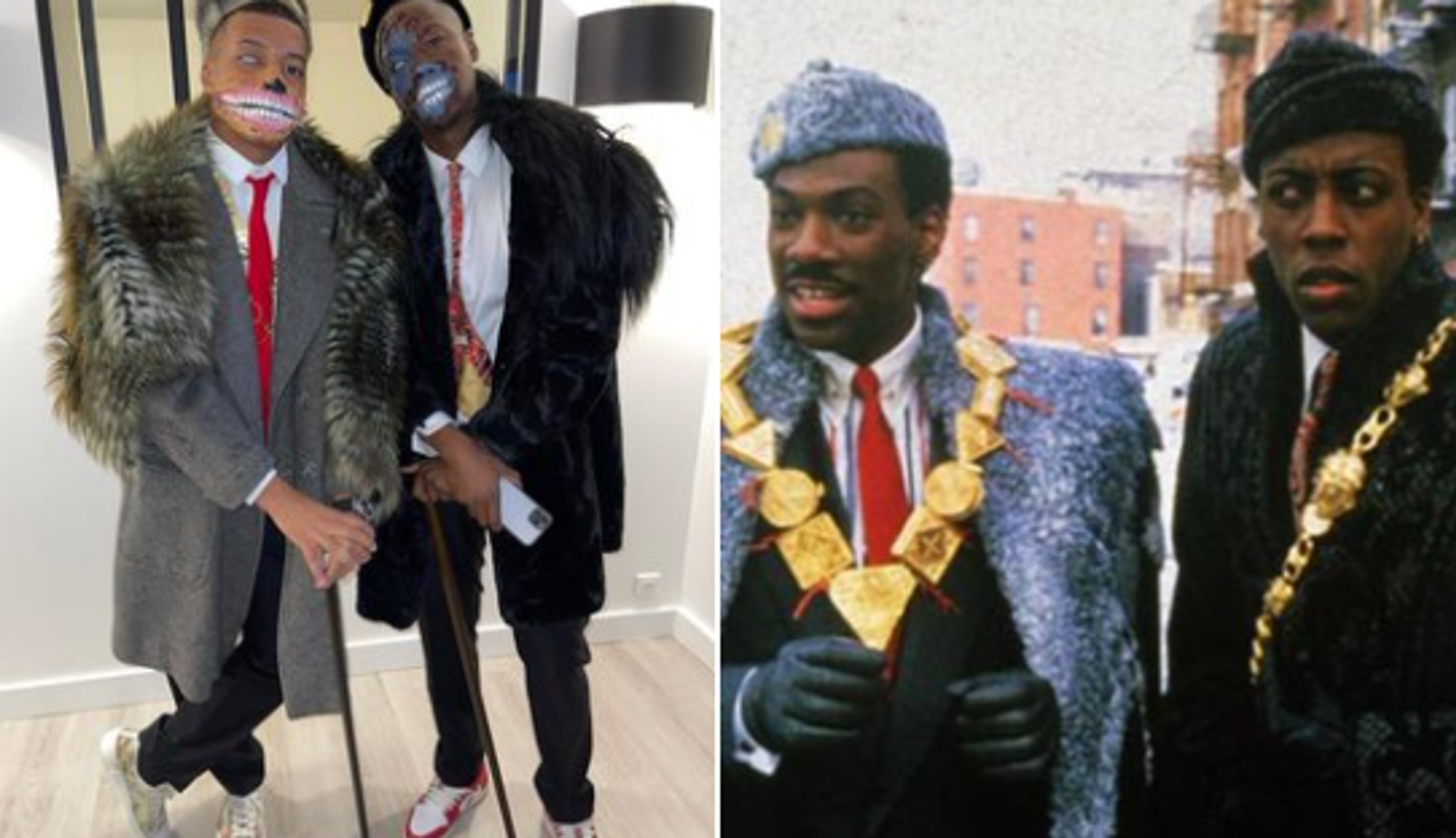 Fotbalista Kylian Mbappé se na Halloween oblékl do kostýmu z filmu Cesta do Ameriky. - Harry Potter, Tom Brady i Freddy Krueger . Jaký byl Halloween u slavných sportovců? (8/10)
