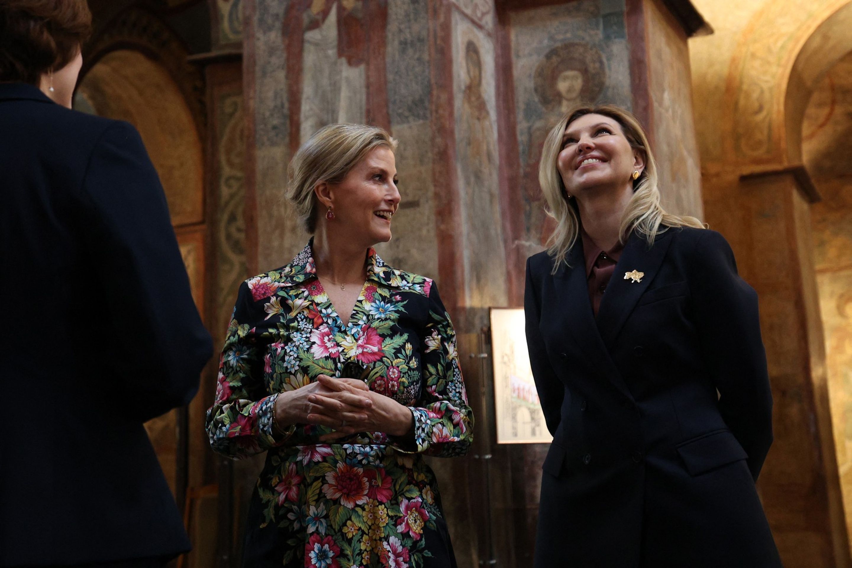 Sophie, vévodkyně z Edinburghu a první dáma Ukrajiny Olena Zelenská, 29. 4. 2024 Buča - Sophie, vévodkyně z Edinburghu na návštěvě Ukrajiny (5/6)