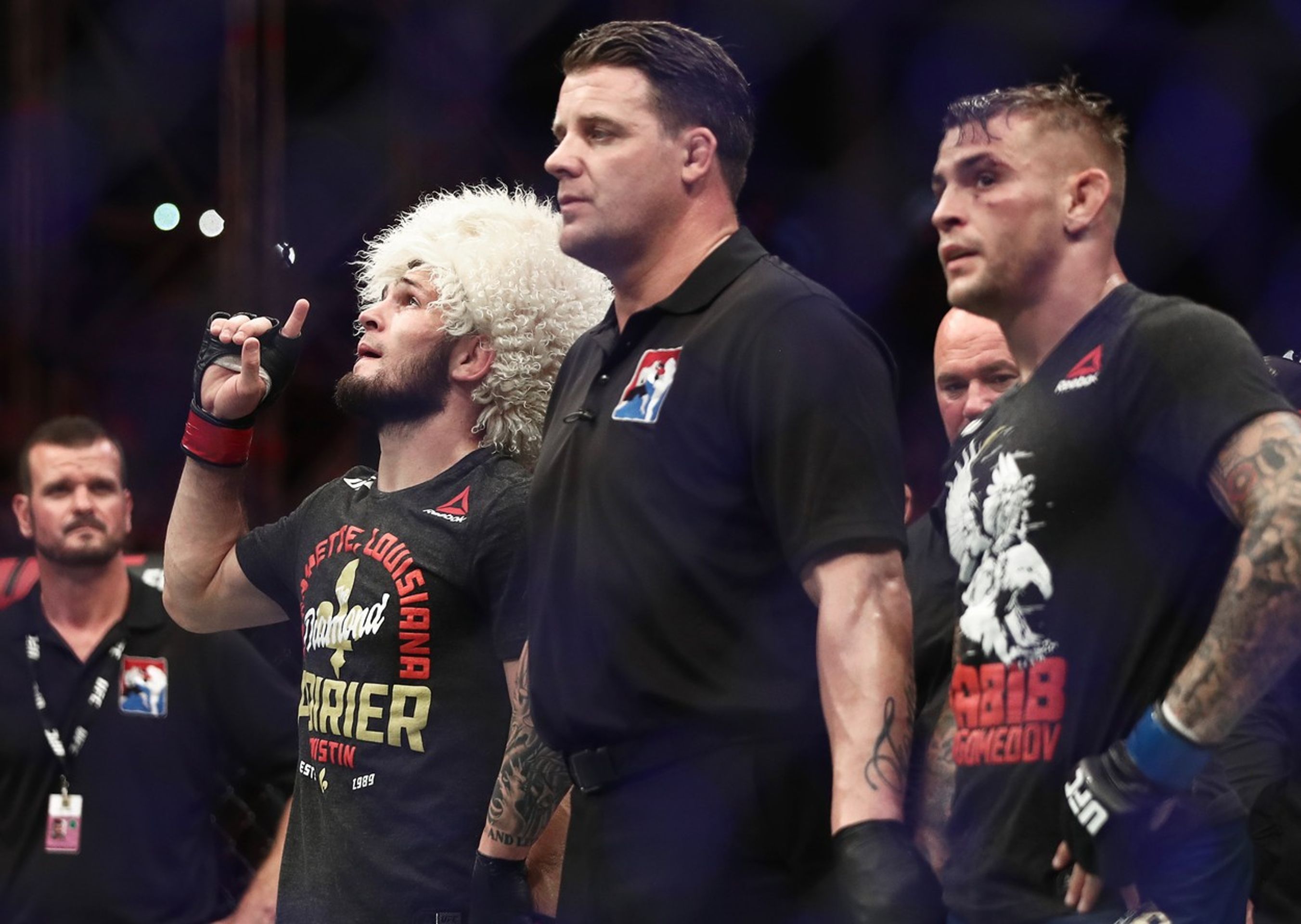 Chabib Nurmagomedov a Dustin Poirier - GALERIE: Chabib si po výhře nad Poirierem dopřál své oblíbené jídlo (5/5)