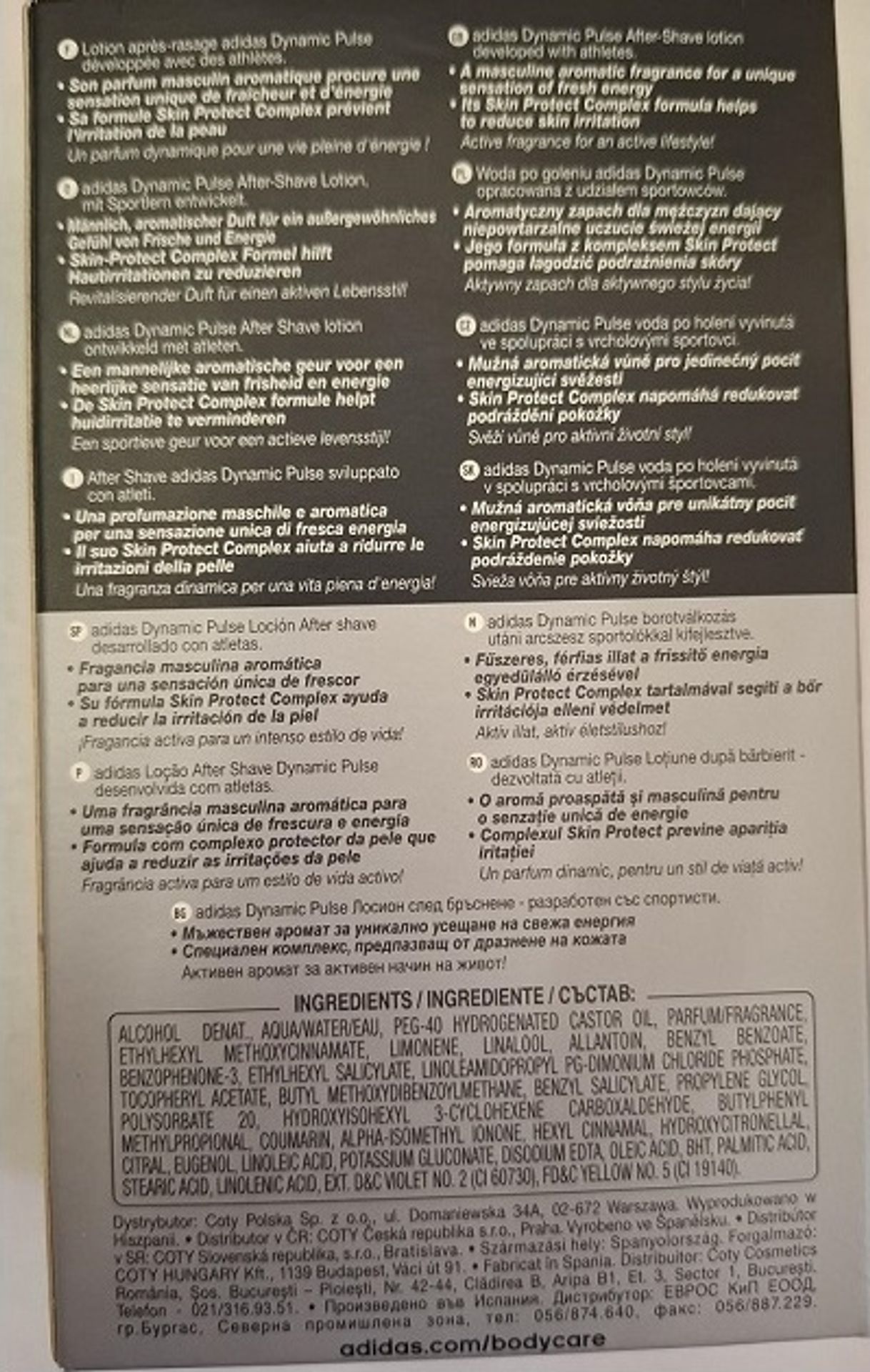 Adidas, AFTER-SHAVE, DYNAMIC PULSE, 50 ml, 100 ml (3) - Nebezpečná kosmetika (3/12)