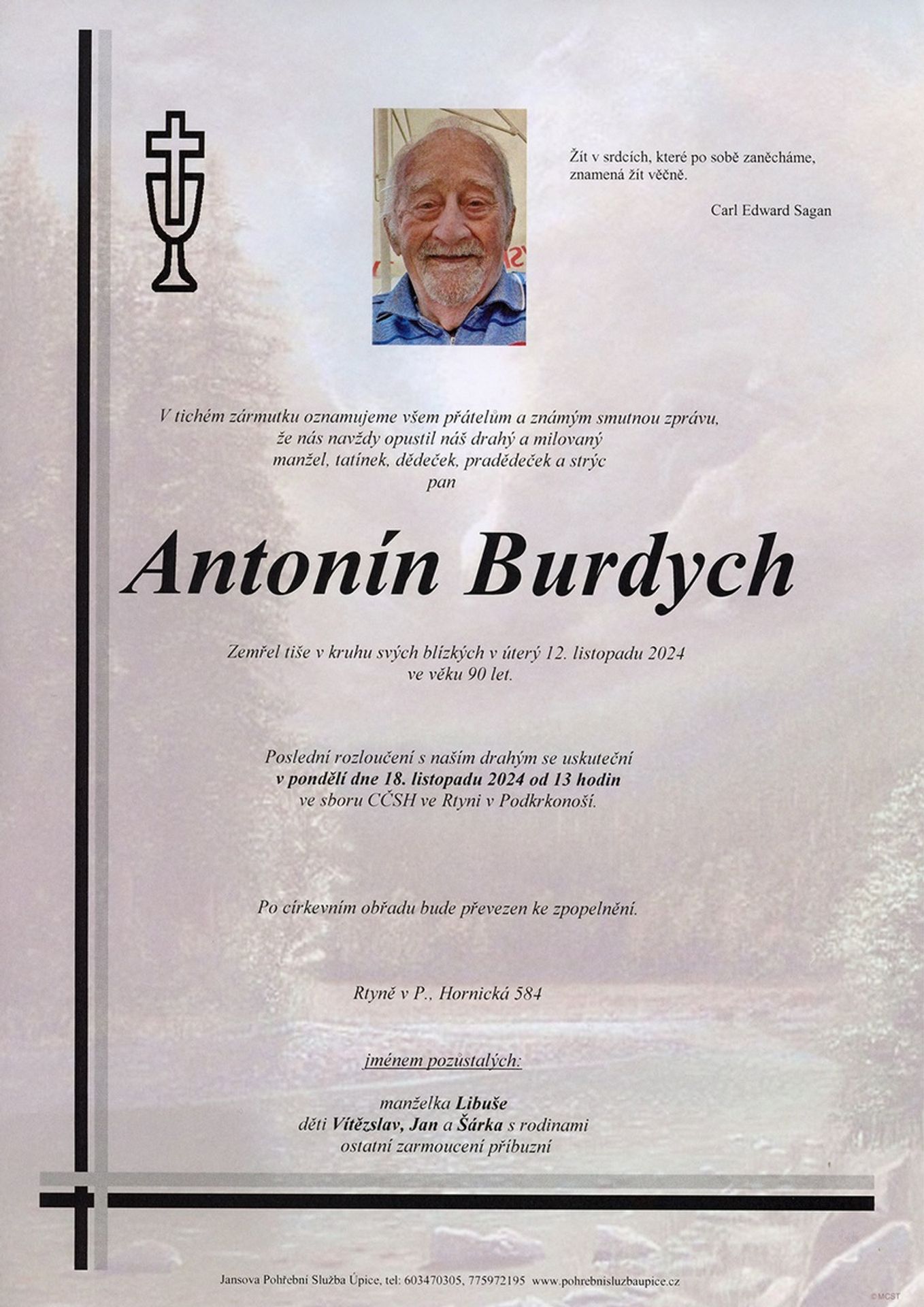 Antonín Burdych parte - Antonín Burdych (1/11)