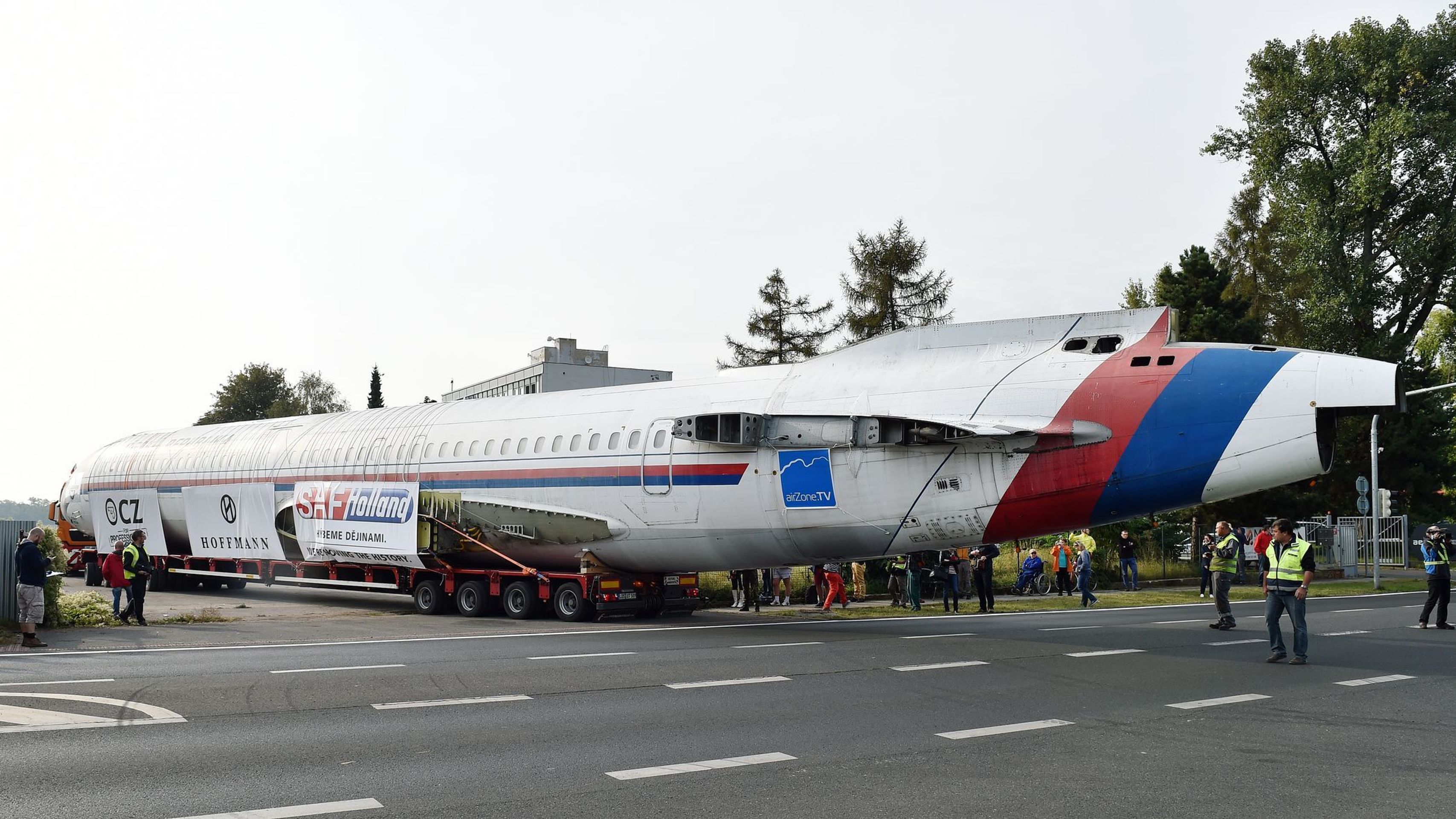 Přeprava letounu TU-154 - 12 - GALERIE: Přeprava letounu TU-154 (6/14)