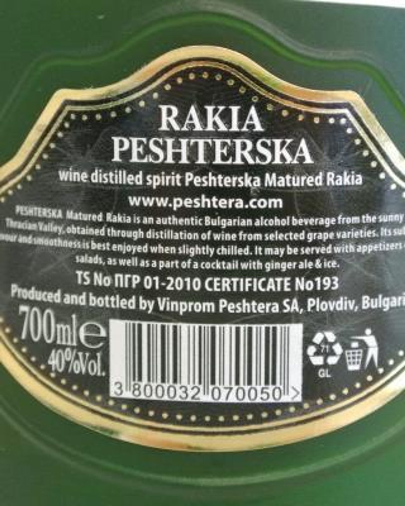Potraviny na pranýři - Peshterska - 1 - GALERIE: Peshterska Matured Rakia (1/4)