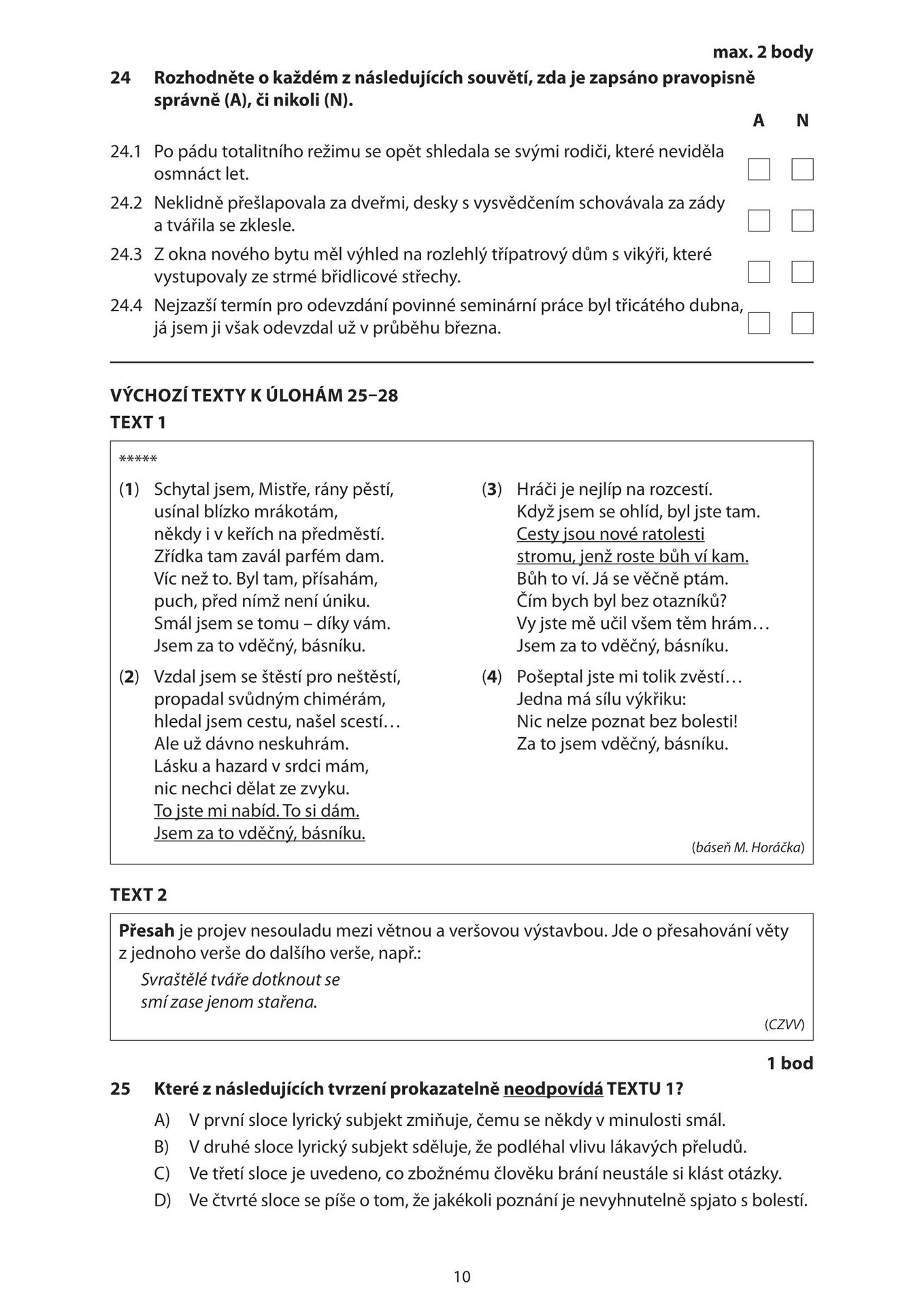 maturita-cestina-jaro-2023-test-10 - Maturita z českého jazyka a literatury 2023 (10/12)