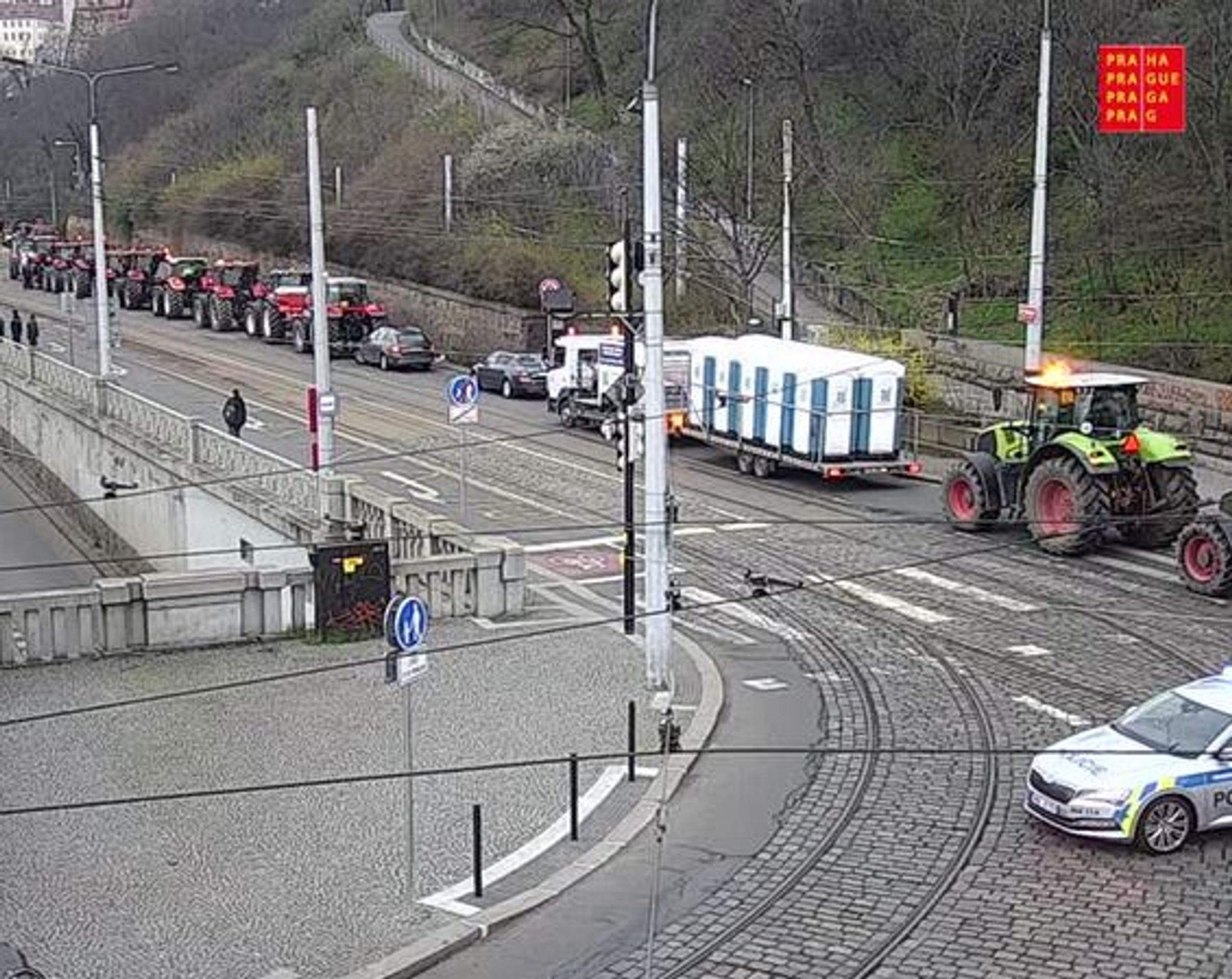 Protestující zemědělci - Protestující zemědělci v Praze (21/21)