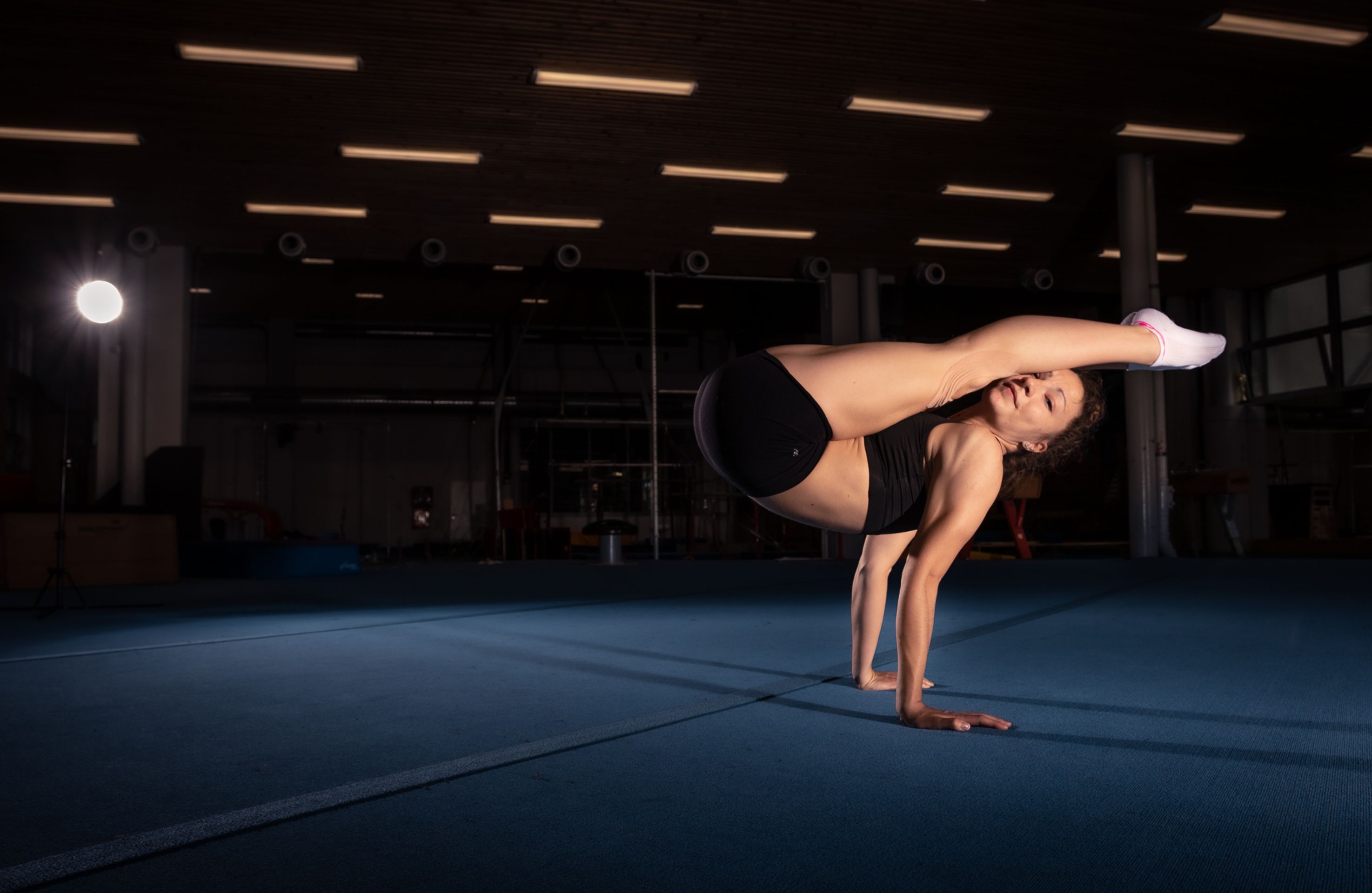 Gymnastický aerobik, cvičení s Barborou Karlíkovou - 6 - GALERIE: Barbora Karlíková učí, co obnáší gymnastický aerobik (7/9)