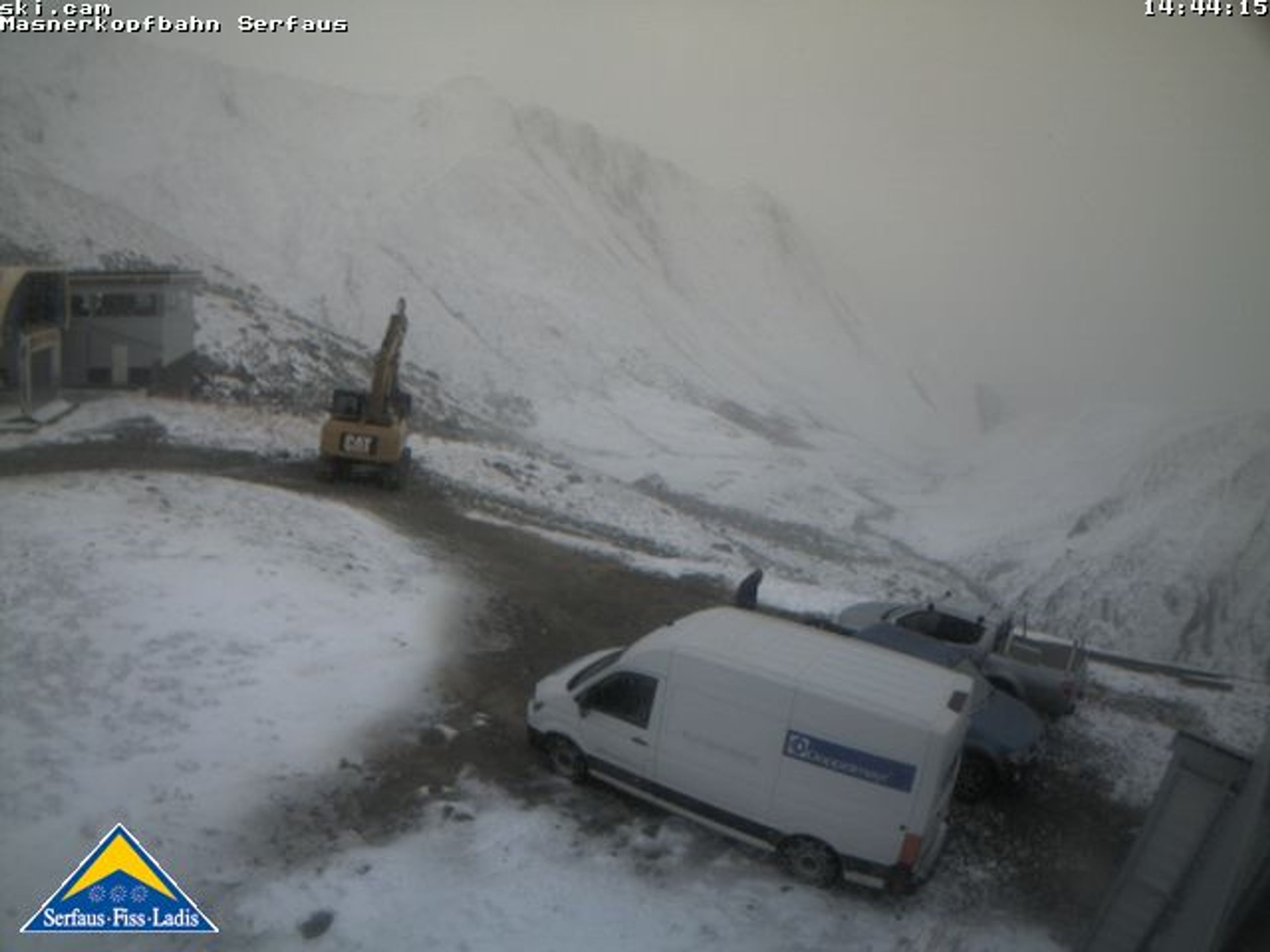 Sněžení v Alpách - Masnerkopfbahn Talstation - 2 372 m. n. m. - GALERIE: Sněžení v Alpách (2/5)