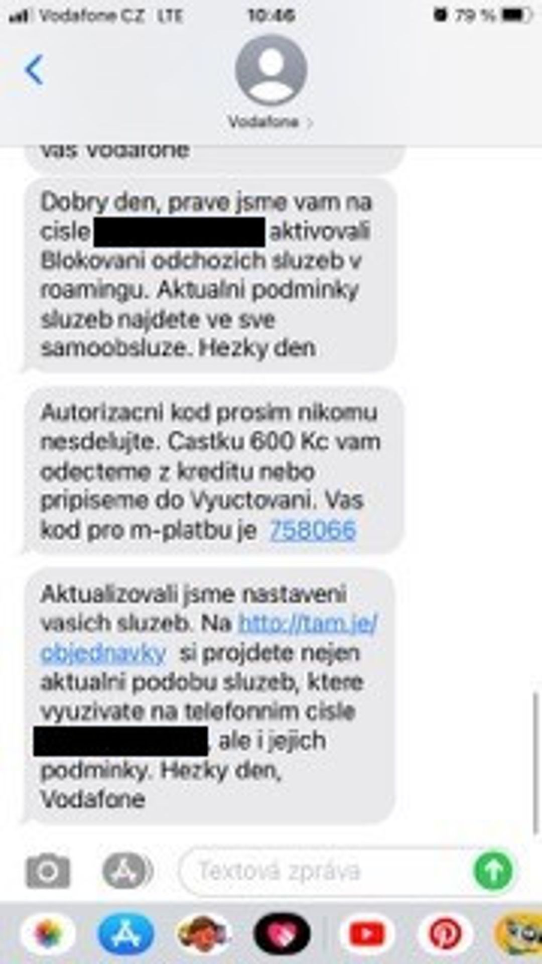 Nevyžádané mobilní služby - 2 - GALERIE: Ženě naúčtovali služby, které si neobjednala (7/8)