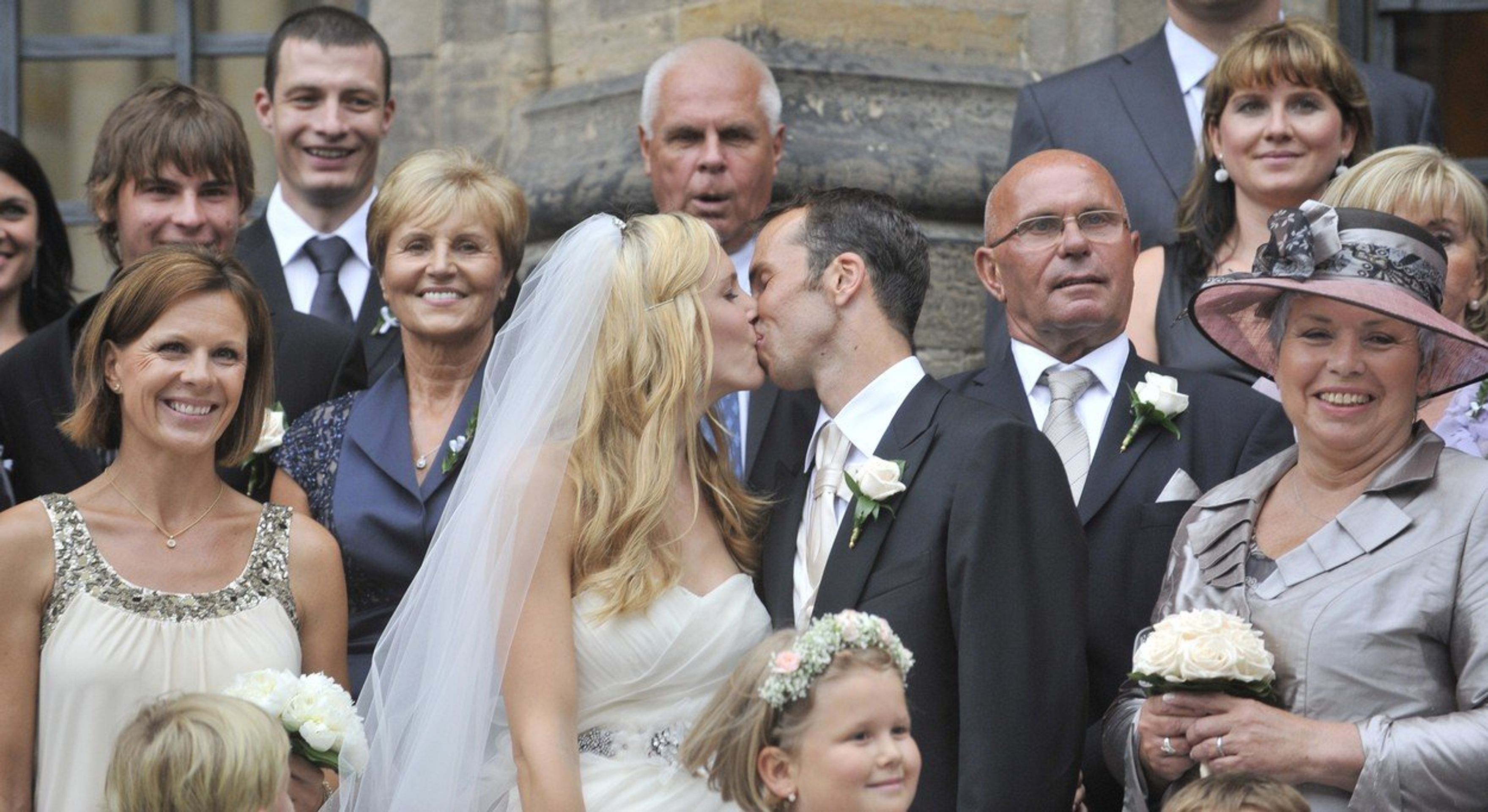 Radek Štěpánek a Nicole Vaidišová na první svatbě v roce 2010 - GALERIE: První svatba Radka Štěpánka a Nicole Vaidišové (4/5)