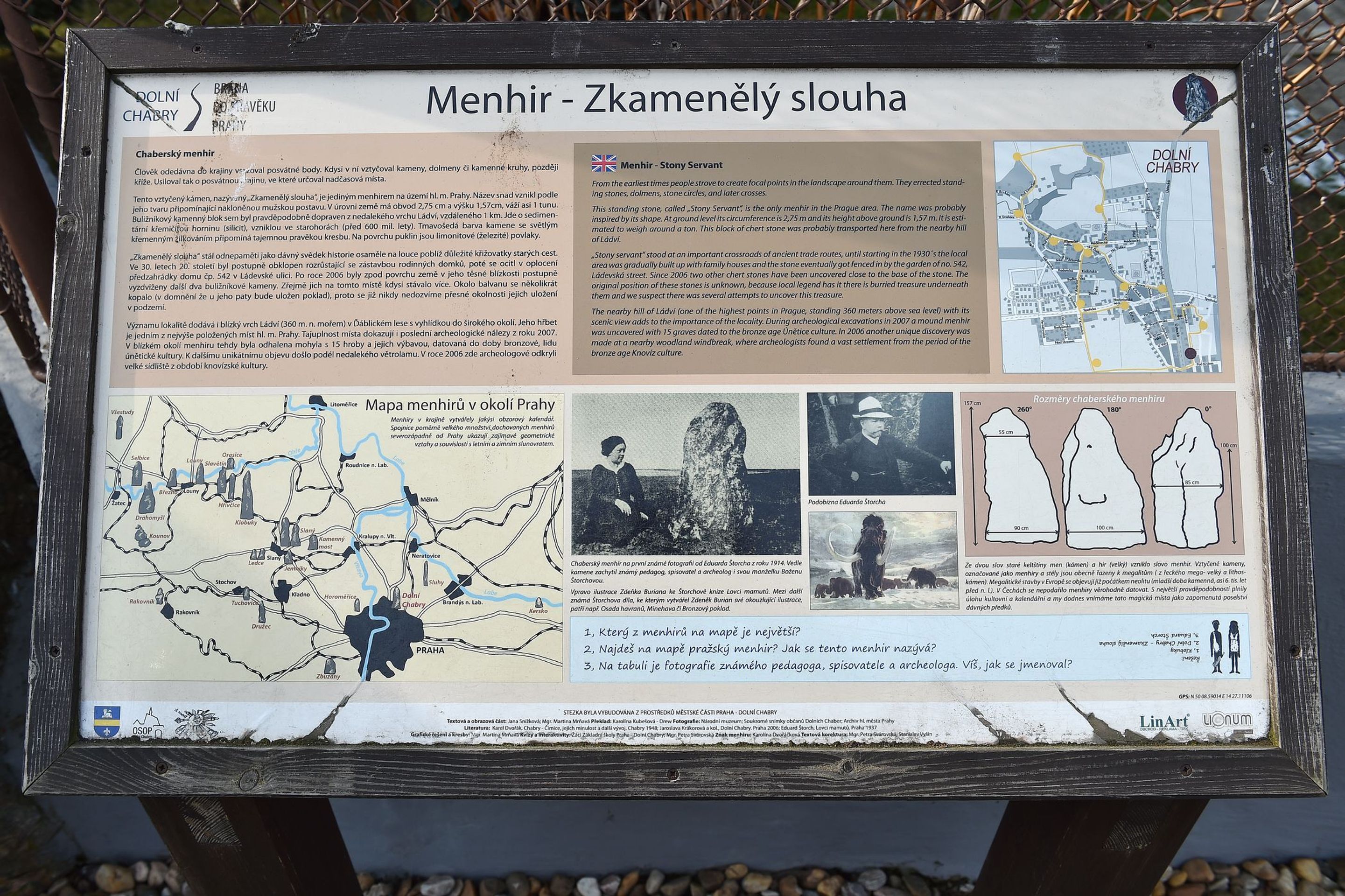 Menhir v Dolních Chabrech - 1 - GALERIE: Menhir v Dolních Chabrech (6/6)