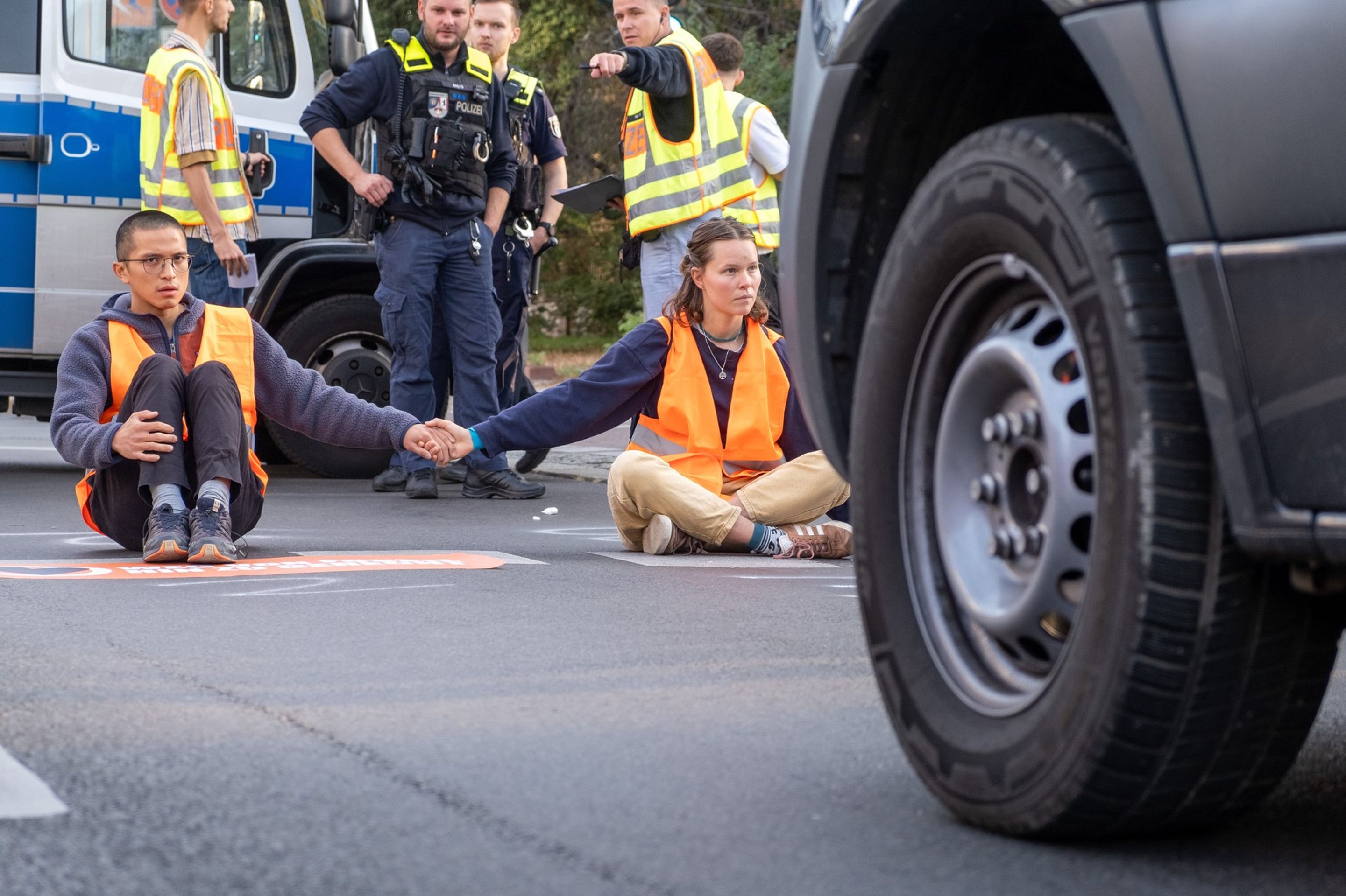 Aktivisté v Berlíně, 18. 9. 2023 - Blokády klimatických aktivistů (4/4)
