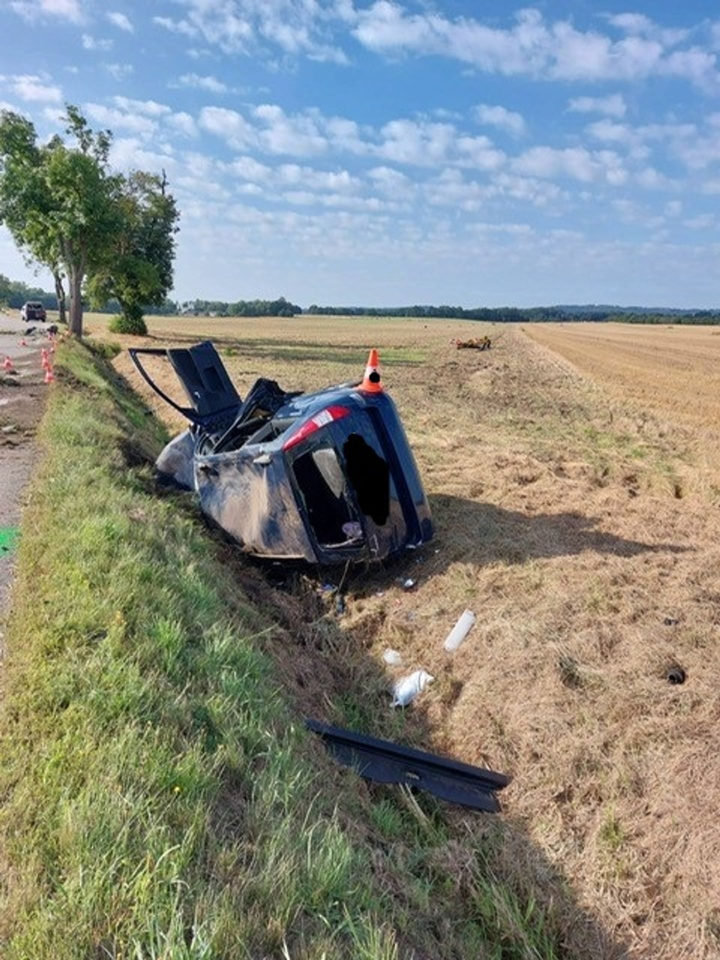Srážka motorkáře a dodávky u Vodňan (2) - Pondělní nehody (3/4)
