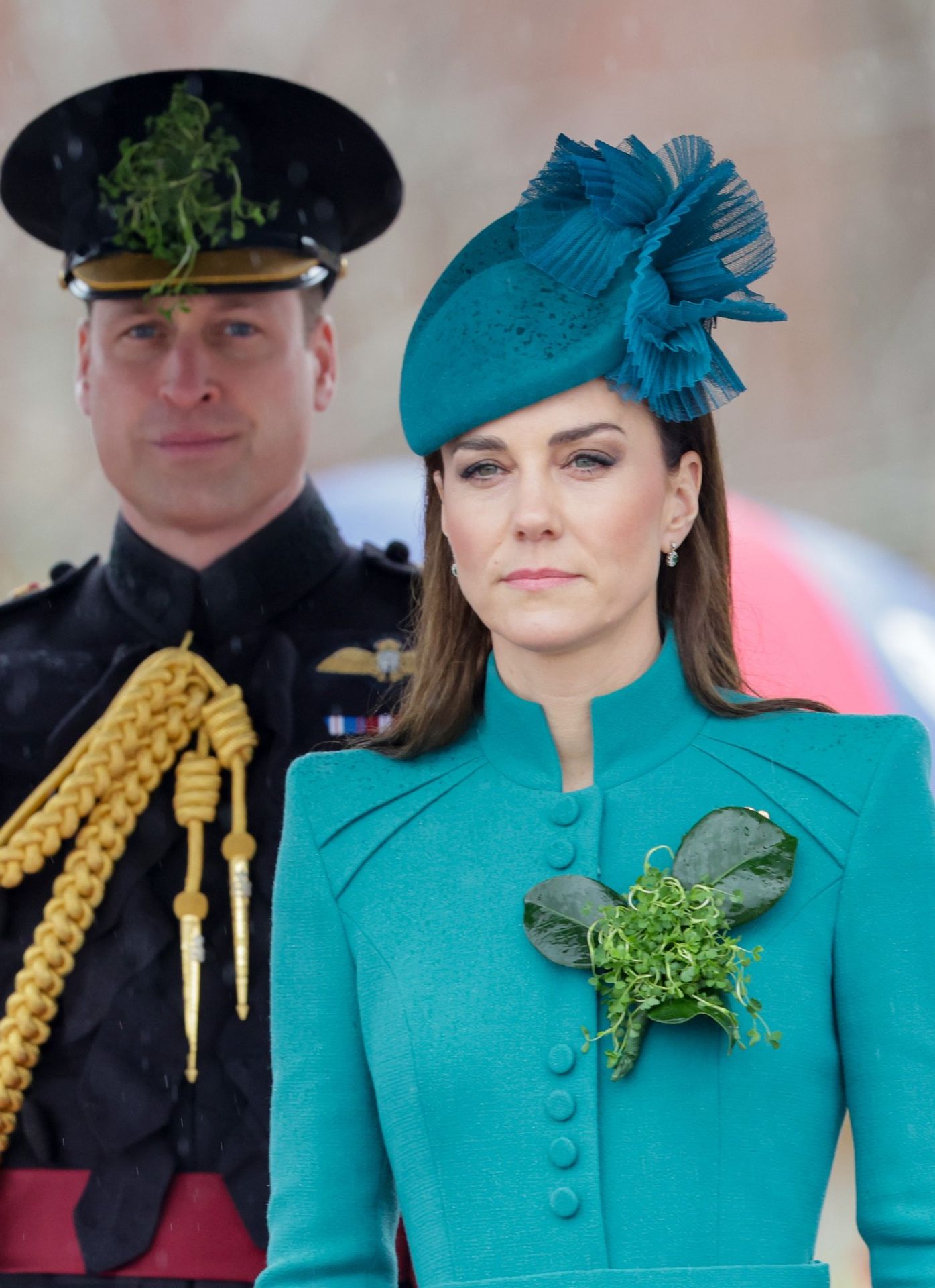Kate a William na oslavách Dne sv. Patrika s Irskými gardami - Kate a William na oslavách Dne sv. Patrika s Irskými gardami (4/5)