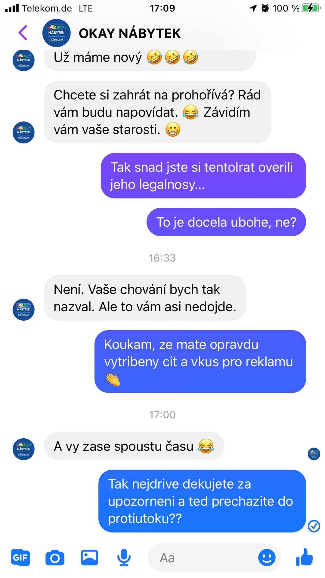 Komunikace s OKAY - Komunikace s firmou OKAY (4/6)