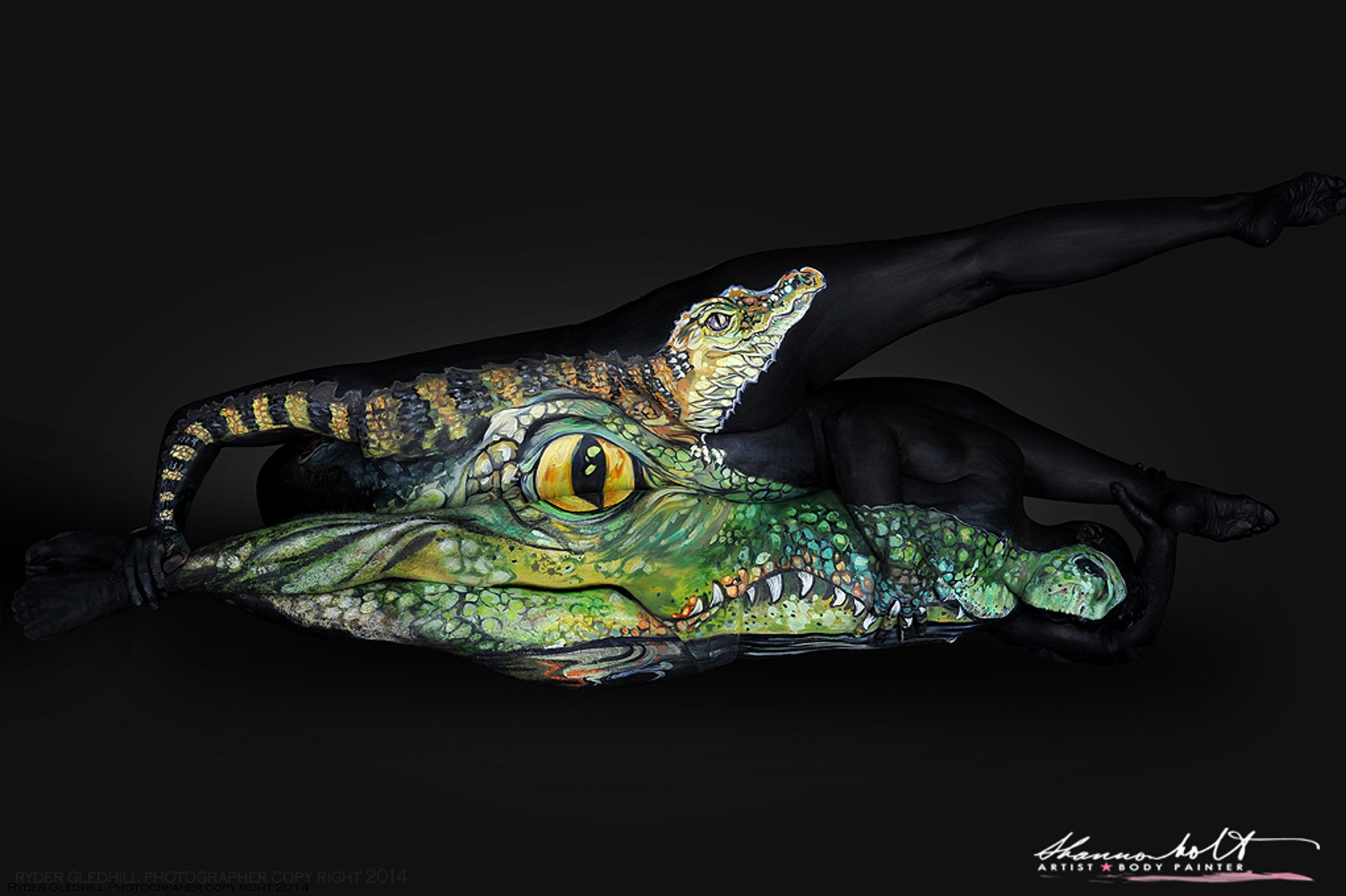 Body Painting - 7 - GALERIE: Zvířata na lidském těle (7/9)