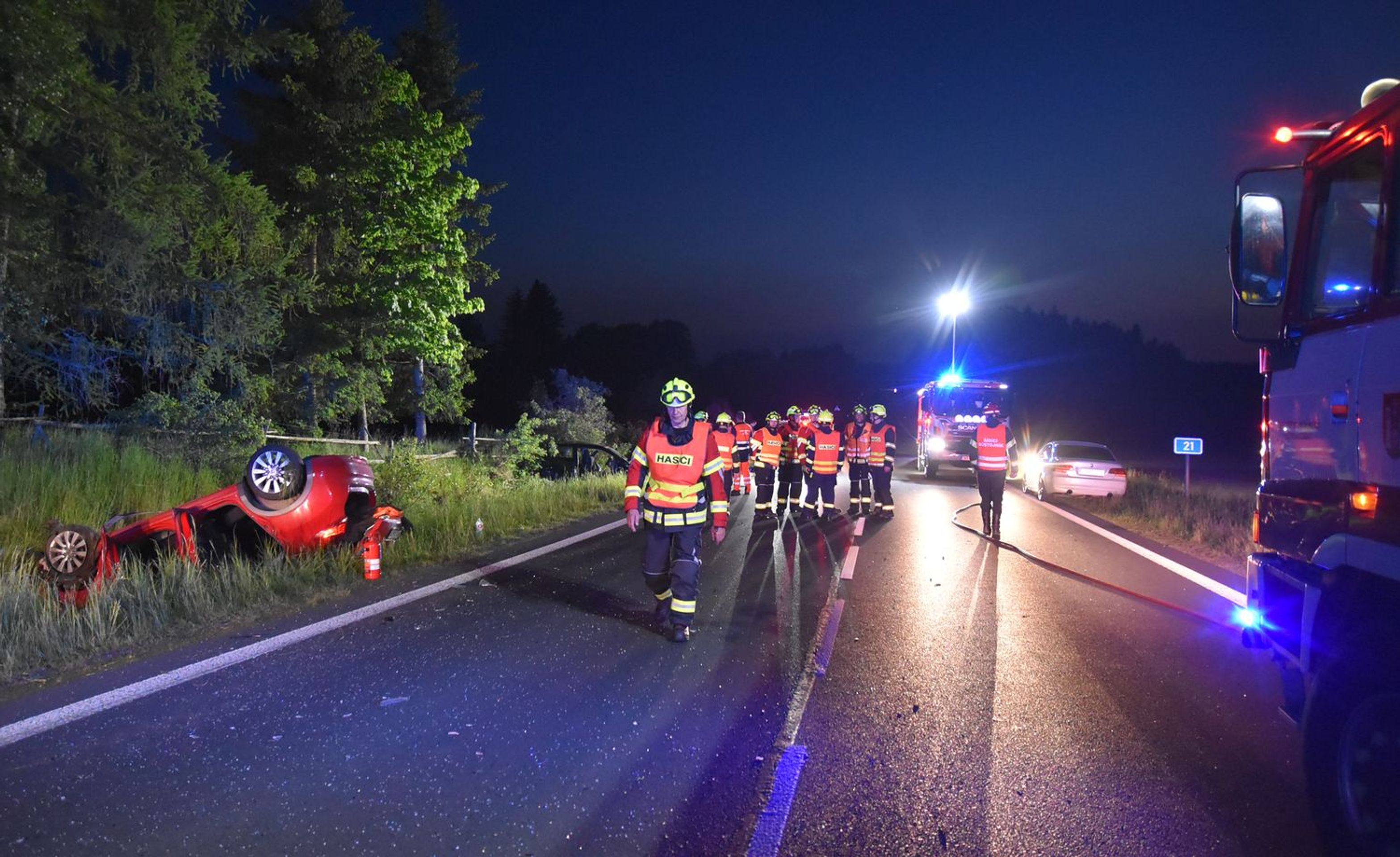 Tragická nehoda u Dolního Žandova na Chebsku - Tragické nehody v Karlovarském kraji (2/13)