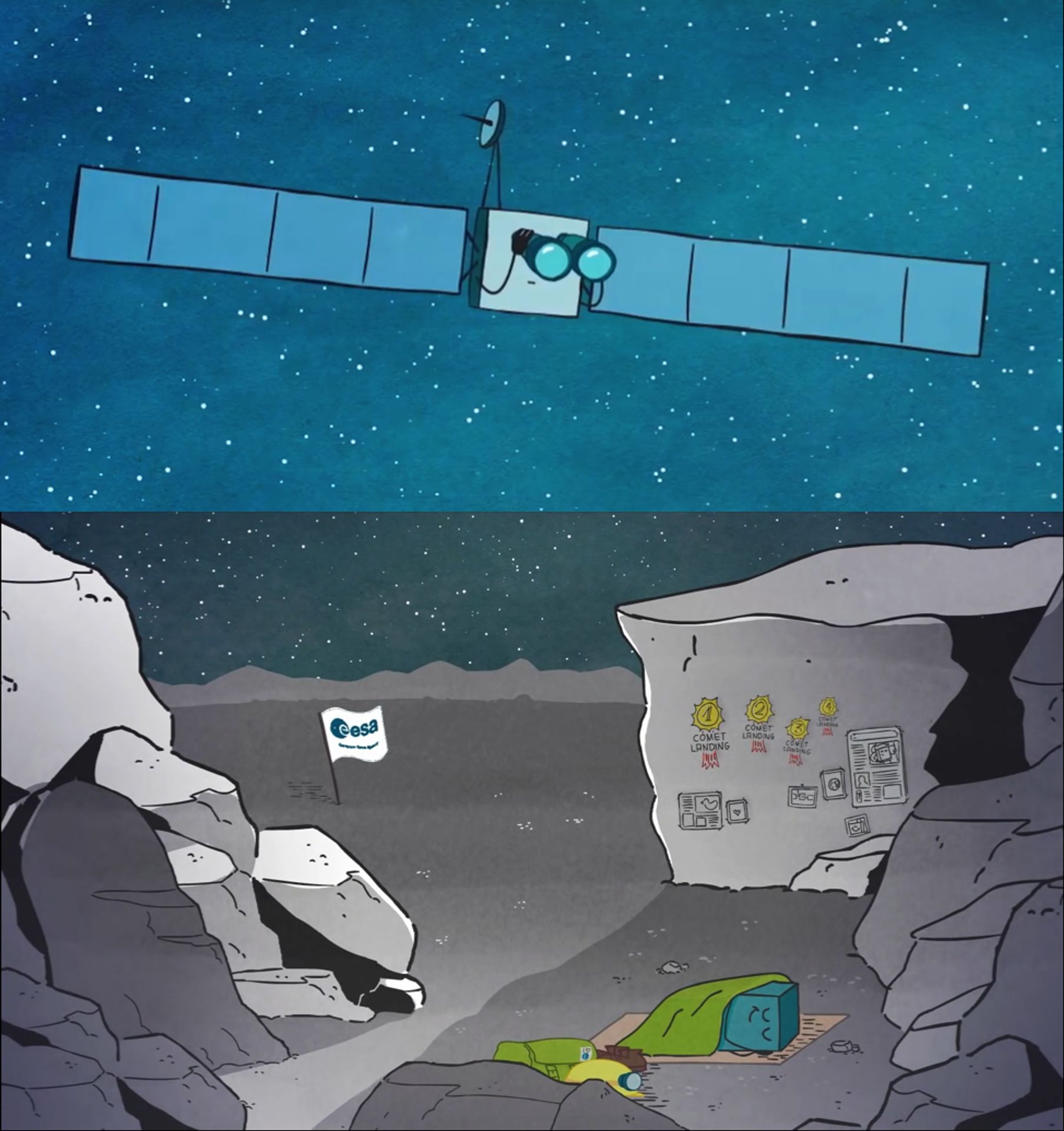 Hledání Philae - GALERIE: Ztracený modul Philae nalezen (5/5)