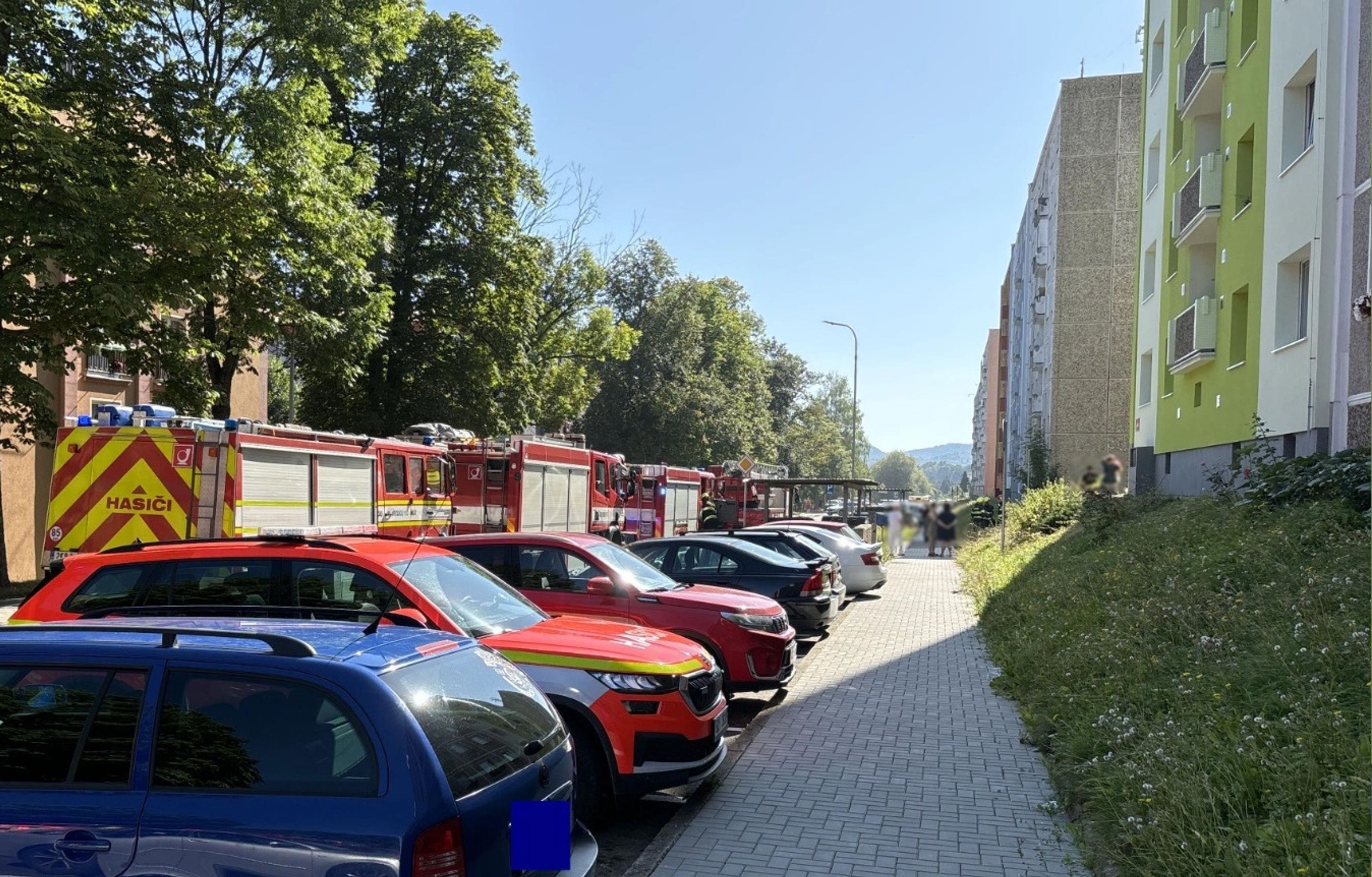 Požár panelového domu v Plzni (3) - Požár panelového domu v Plzni (4/8)
