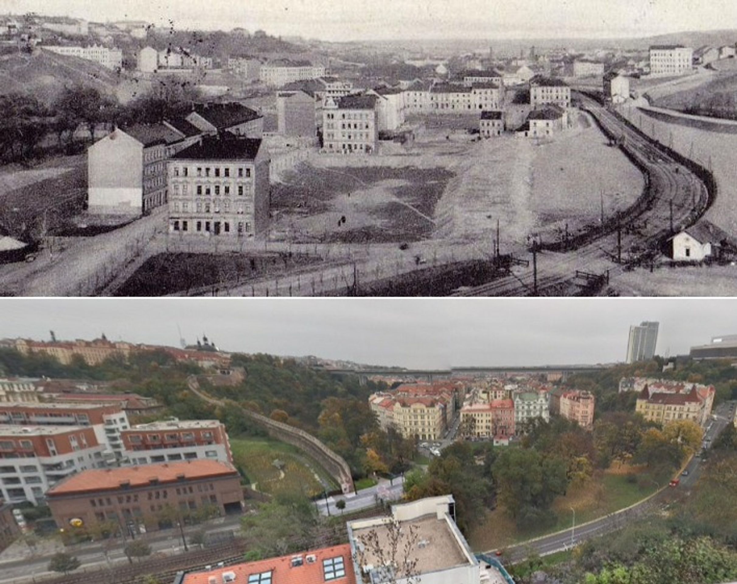 Praha dříve a dnes - Nusle - GALERIE: Praha dříve a dnes (8/23)