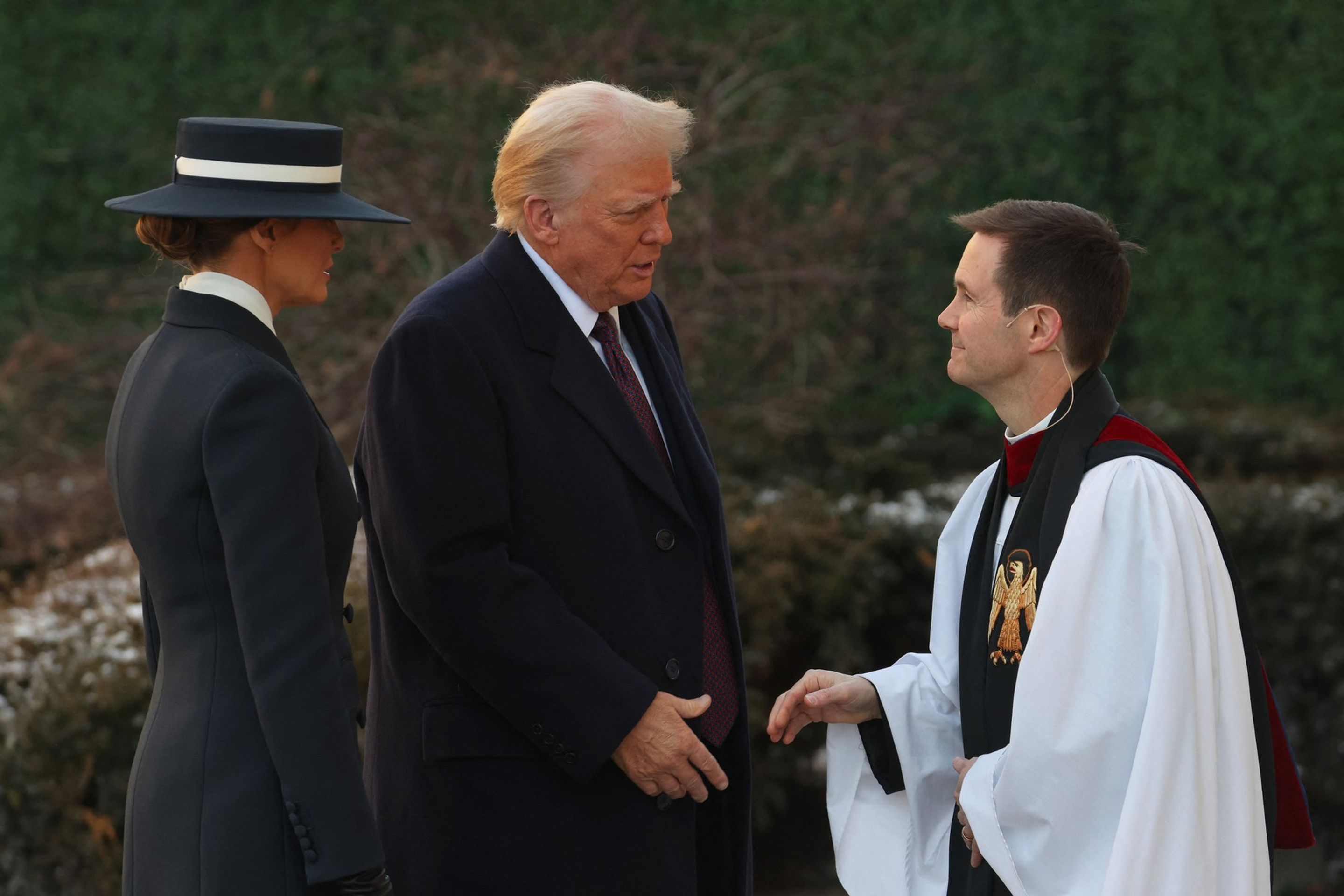 Donald Trump s manželkou zahajuje program před inaugurací návštěvou kostela ve Washingtonu - Inaugurace Donalda Trumpa (14/14)