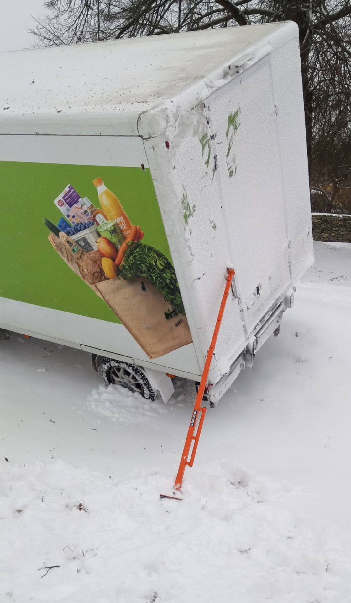 Zapadlá dodávka u Jarotic - Dopravní situace v Česku 9. 1. 2026 (18/55)