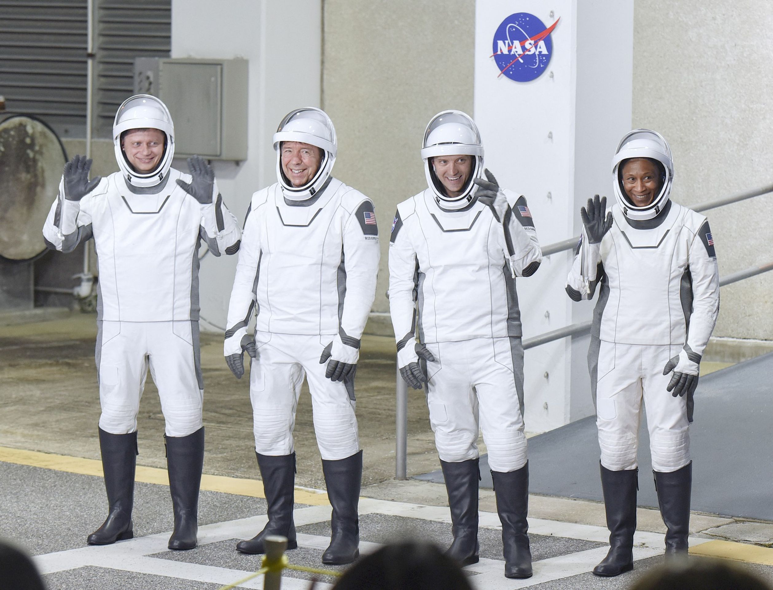 Alexander Grebenkin, Michael Barratt, Matthew Dominick a Jeanette Eppsová, 3. 3. 2024 - K ISS vyrazila čerstvá posádka (1/3)