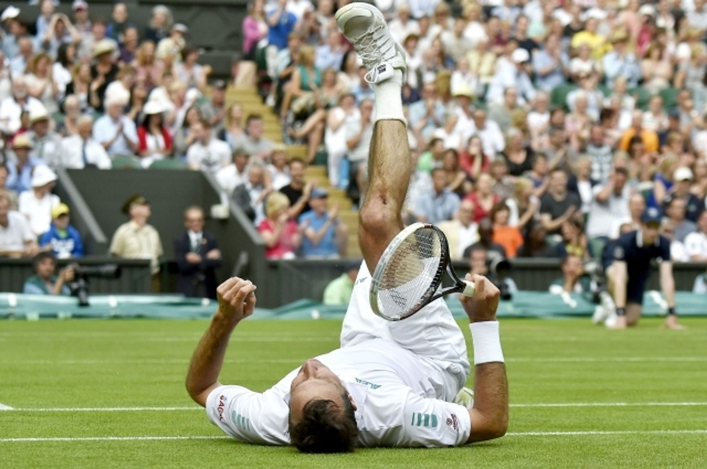 GALERIE: Radek Štěpánek - Nova Djokovič - 9 - GALERIE: Radek Štěpánek - Novak Djokovič, Wimbledon 2014 (10/13)
