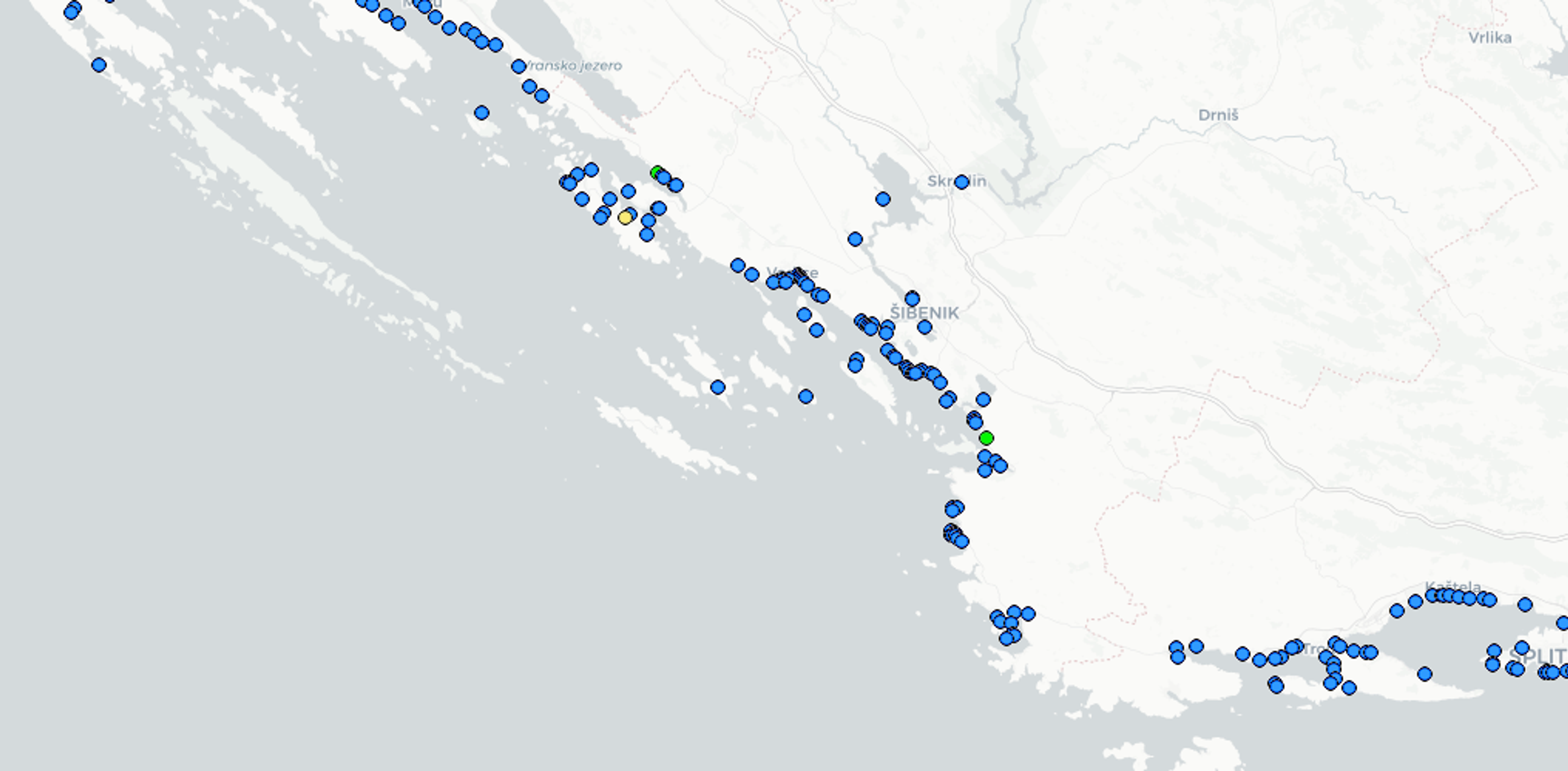 Kvalita vody ke koupání v Chorvatsku - Kvalita vody ke koupání v Chorvatsku (6/7)