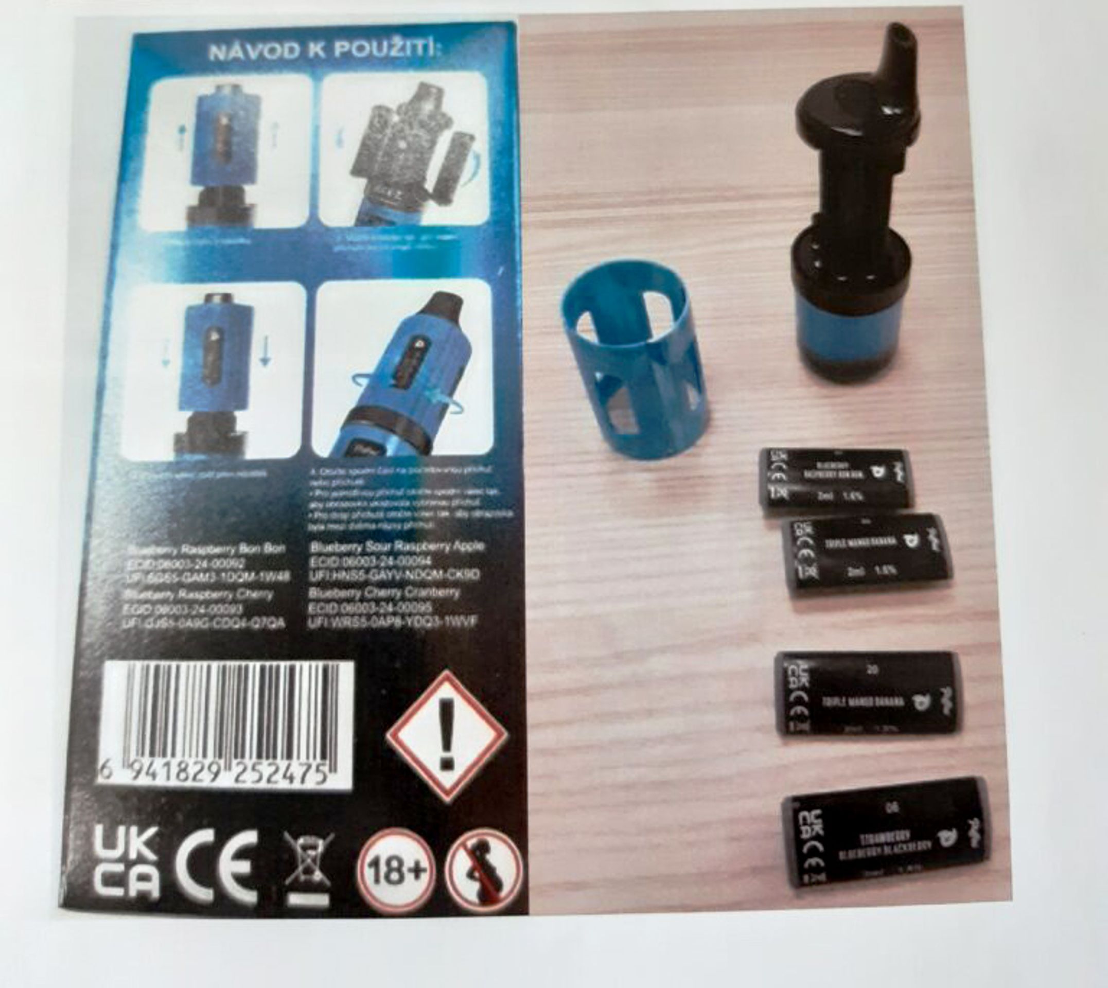 Nebezpečné elektronické cigarety zn. Puffmi (3) - Nebezpečné elektronické cigarety (3/4)