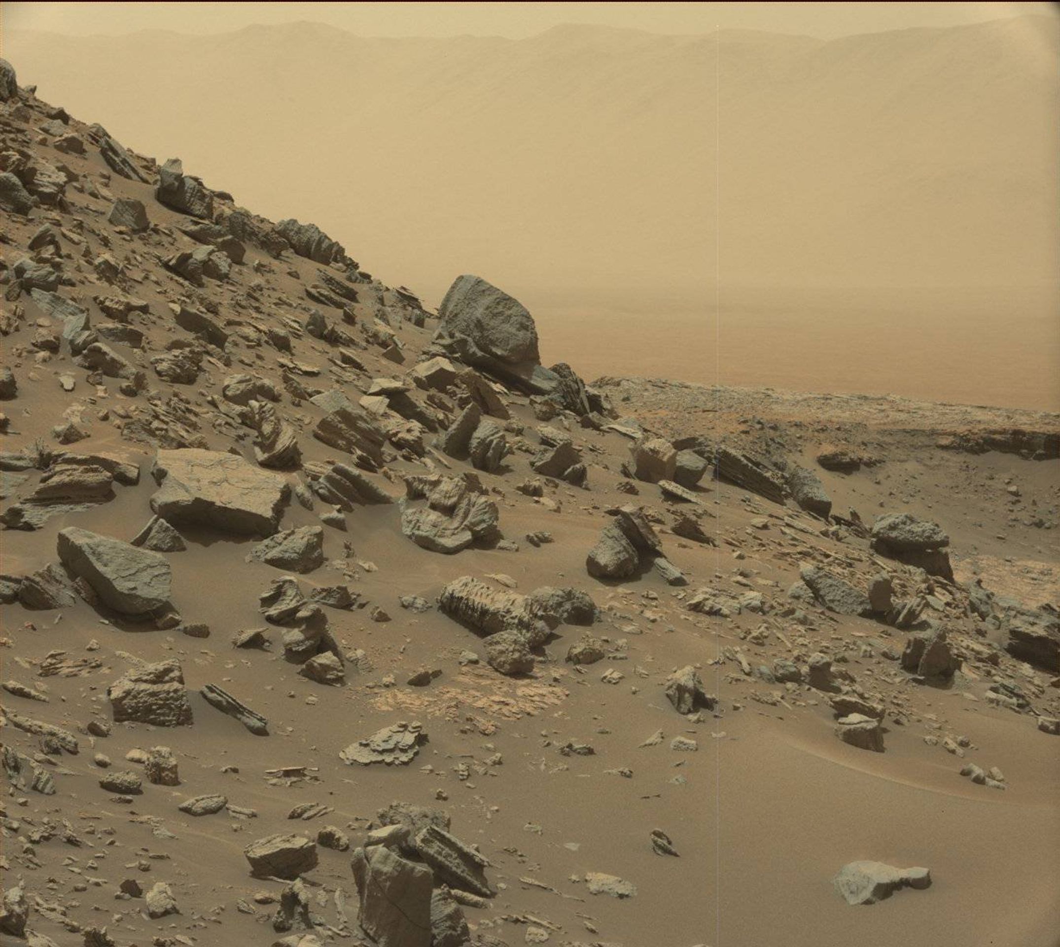 Písečné formace u Mount Sharp na Marsu - GALERIE: Úžasné snímky písečných formací na Marsu (3/5)