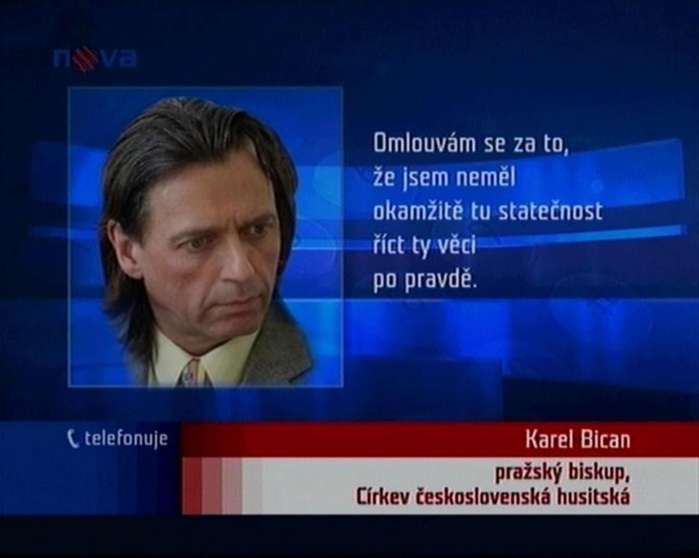 Karel Bican. - Biskup Bican nechce odstoupit (1/2)