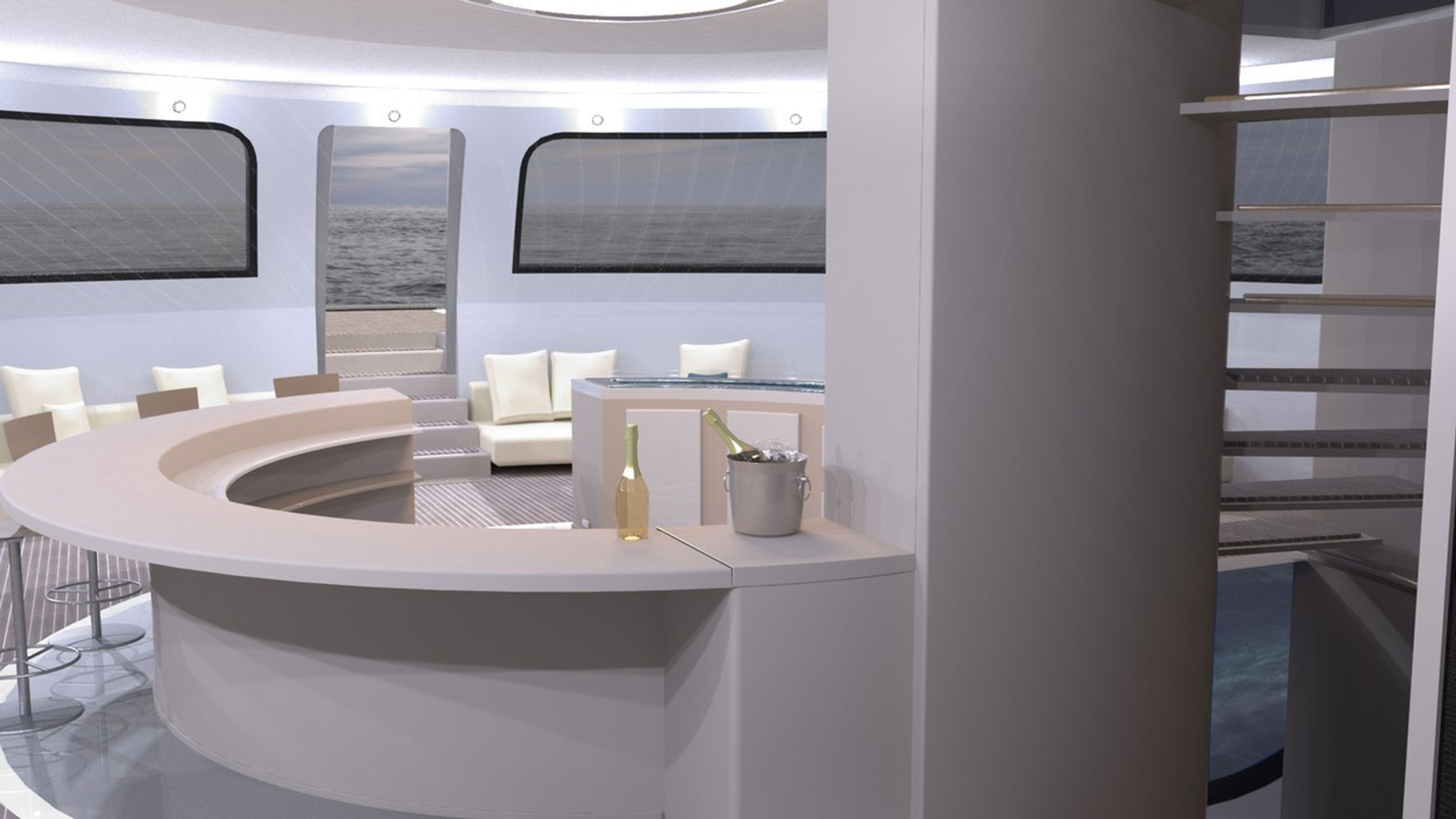 Originální houseboat, který vypadá jako UFO - 4 - GALERIE: Originální houseboat, který vypadá jako UFO (4/8)