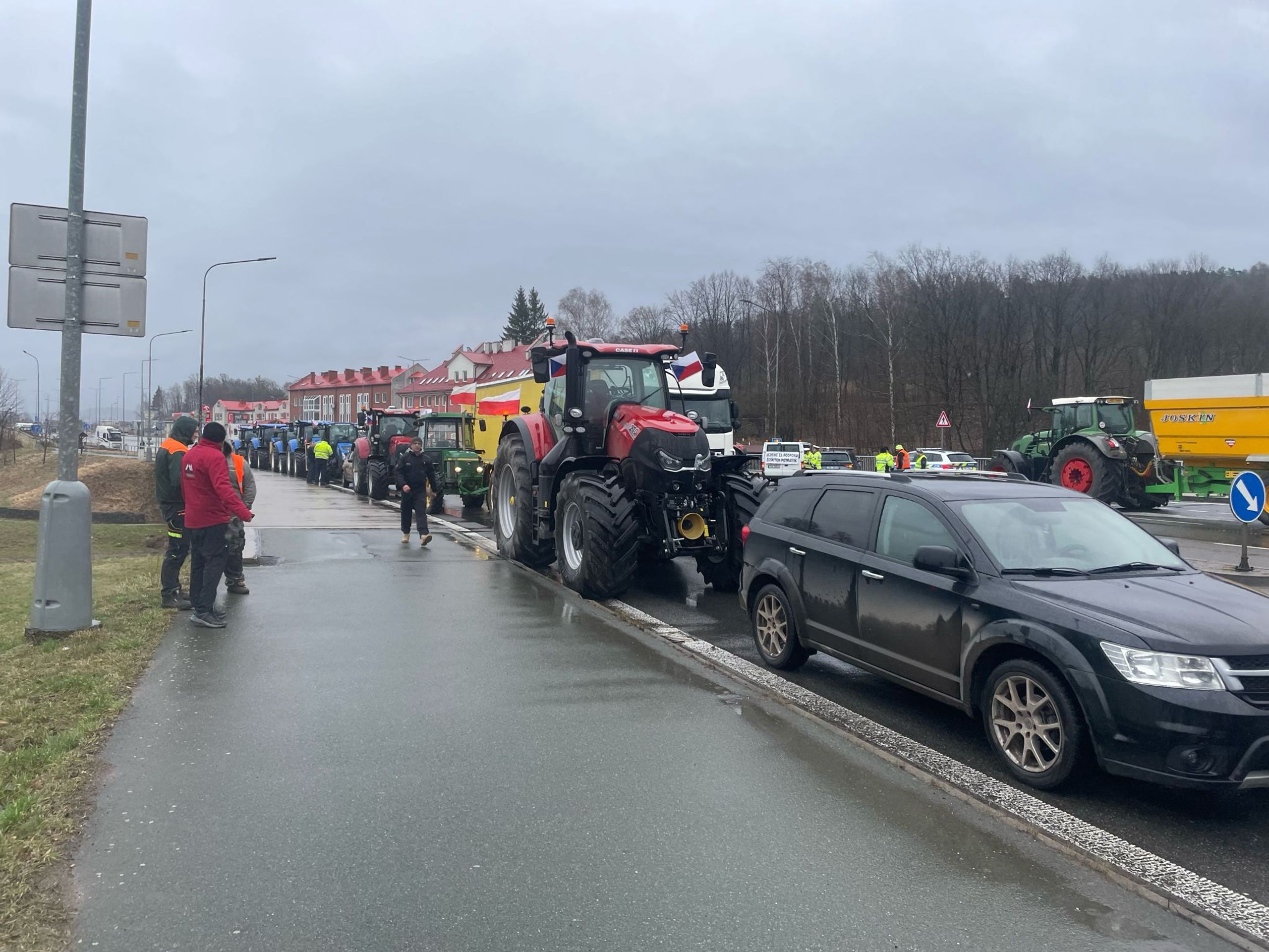 Zemědělci na hranicích v Náchodě (2) - Protest zemědělců (7/14)